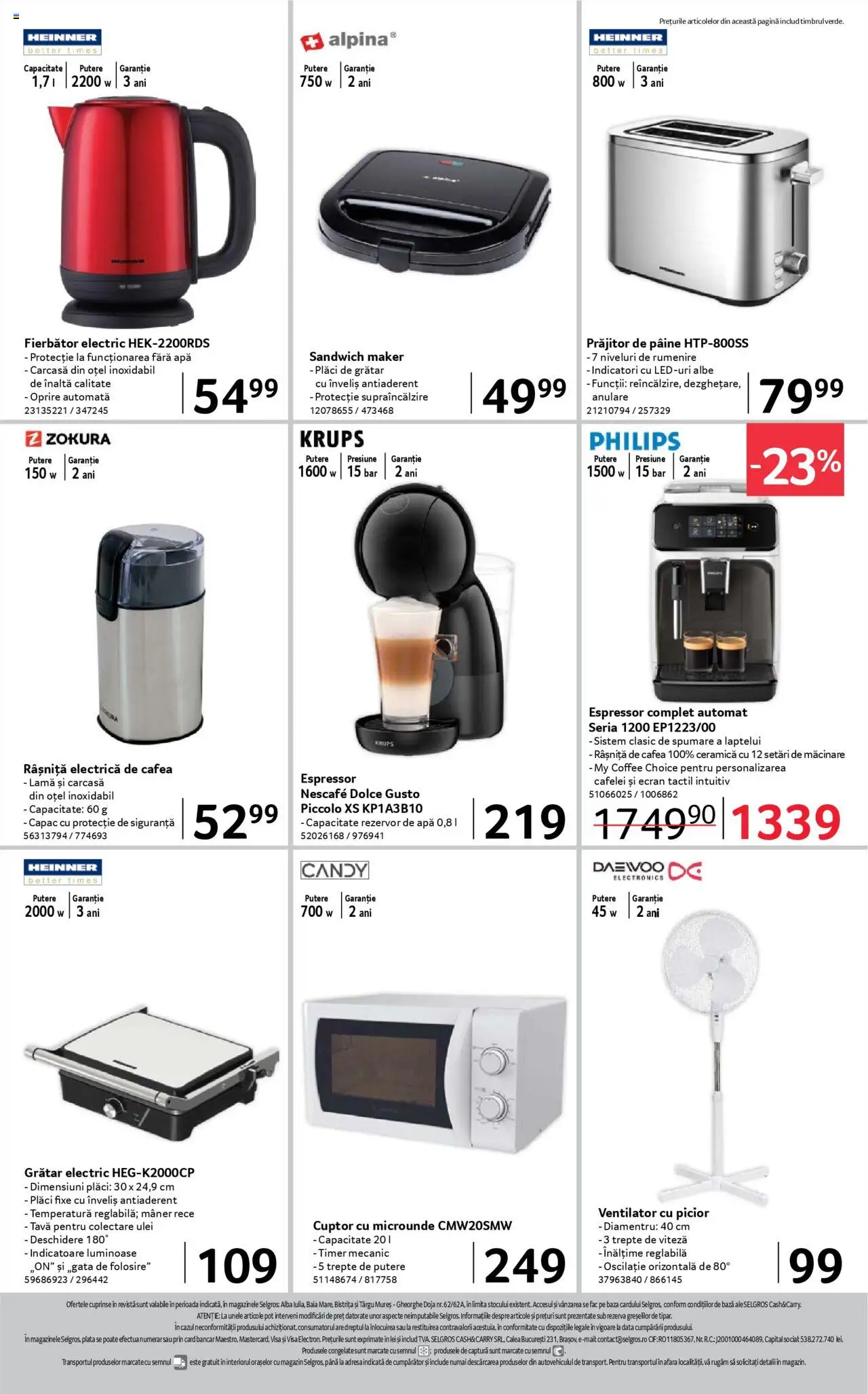 Catalog Selgros 27 Iunie - 9 Iulie 2025 | Pagina 24 | Produse: Espressor, Enginar, Ventilator, Apă