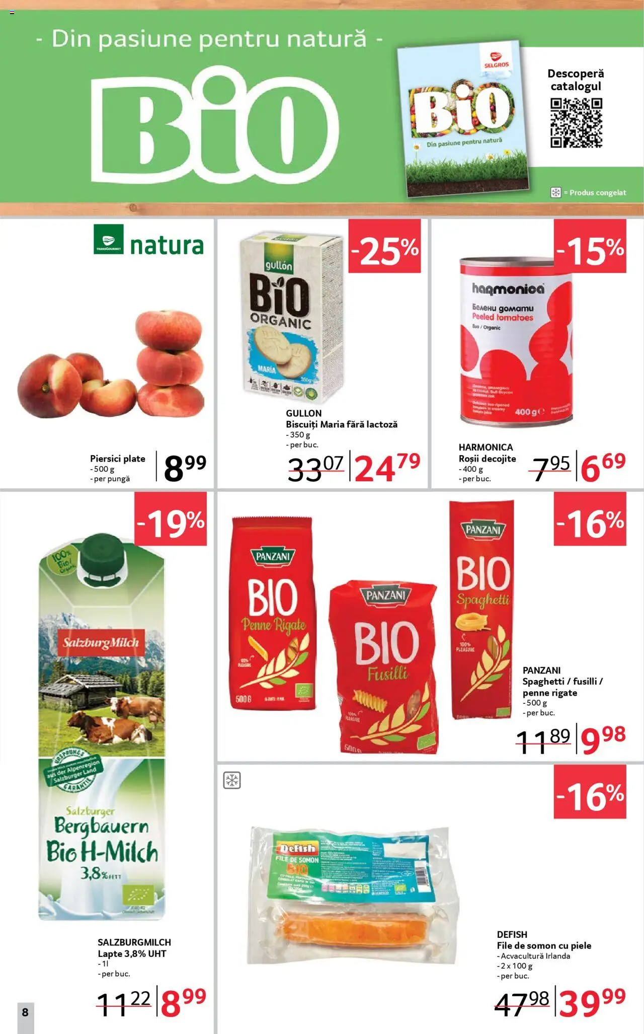 Catalog Selgros 27 Iunie - 9 Iulie 2025 | Pagina 8 | Produse: Pungă, Lapte, Roșii, Biscuiți