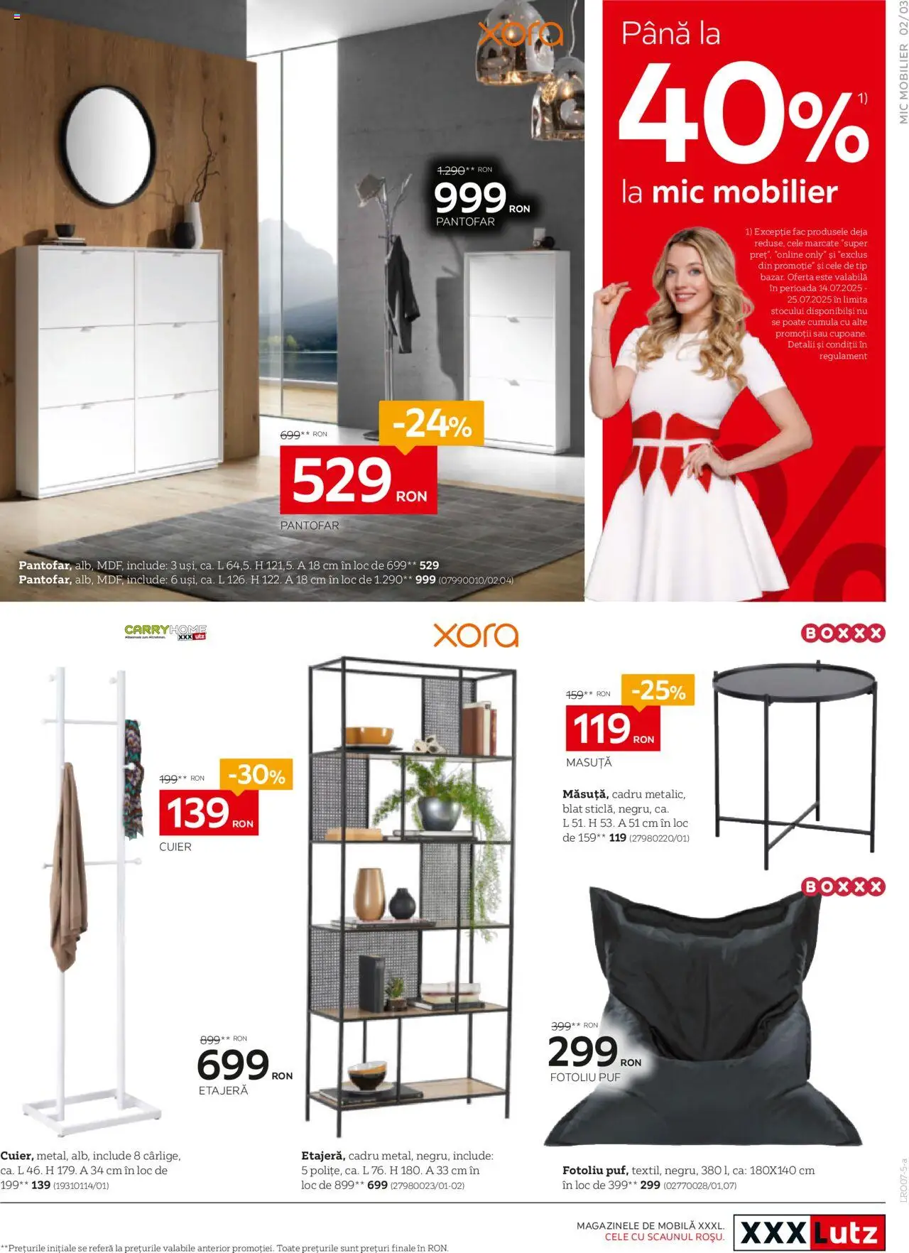 Catalog XXXLutz 30 Iunie - 26 Iulie 2025 | Pagina 3 | Produse: Fotoliu, Pantofar, Etajeră