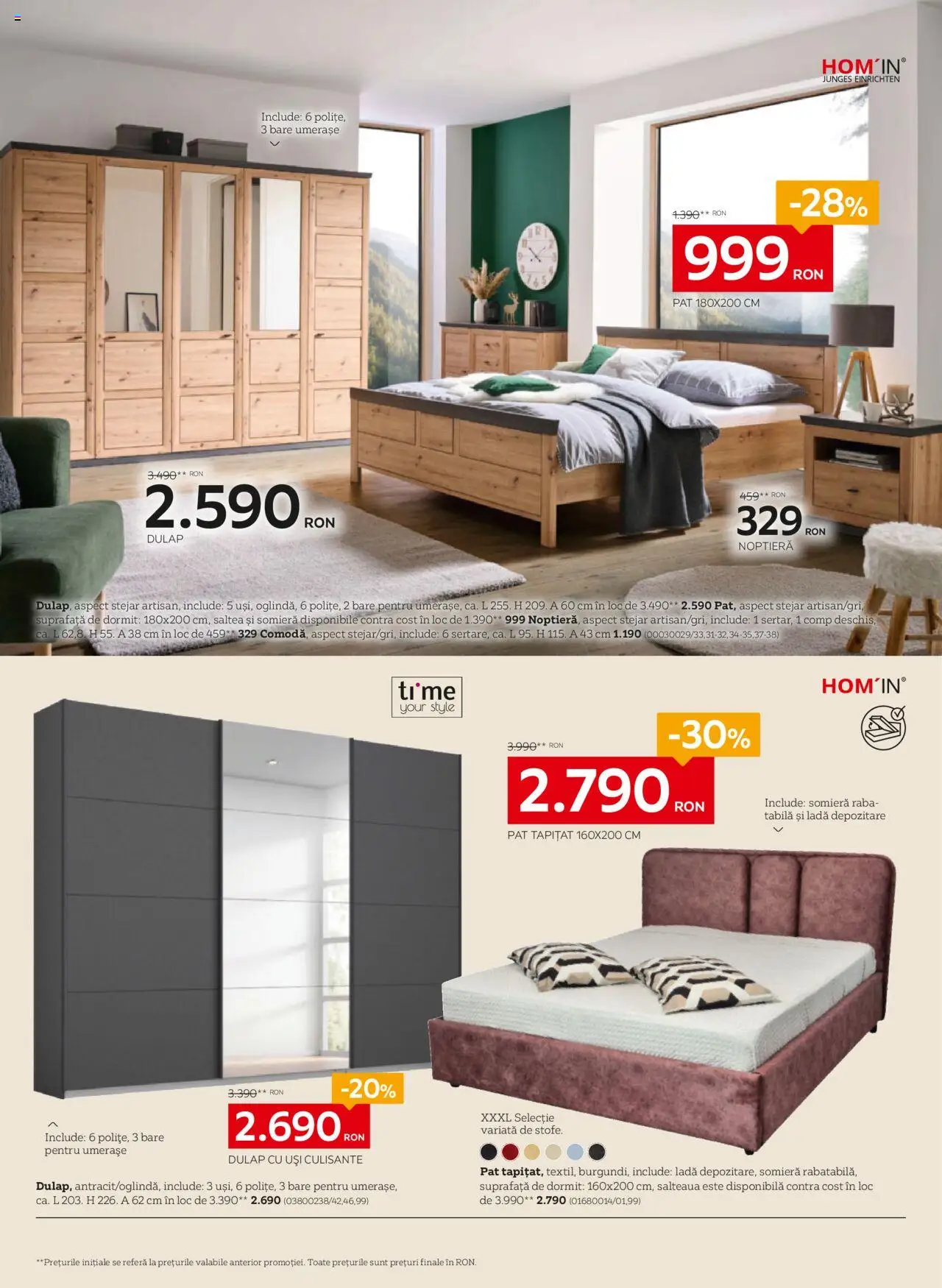 Catalog XXXLutz 30 Iunie - 26 Iulie 2025 | Pagina 4 | Produse: Delgeç, Pat, Saltea, Noptieră