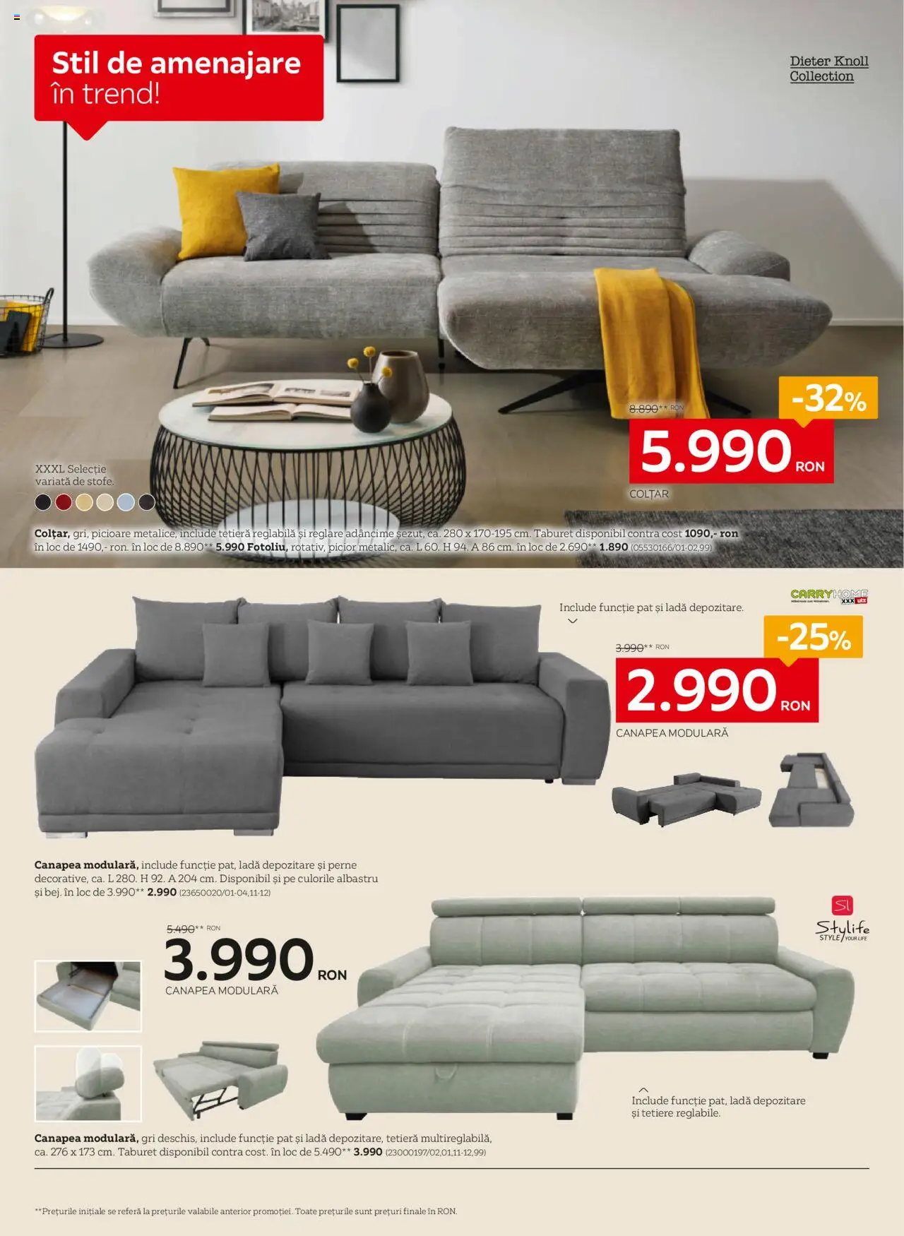 Catalog XXXLutz 30 Iunie - 26 Iulie 2025 | Pagina 6 | Produse: Delgeç, Pat, Colțar, Taburet