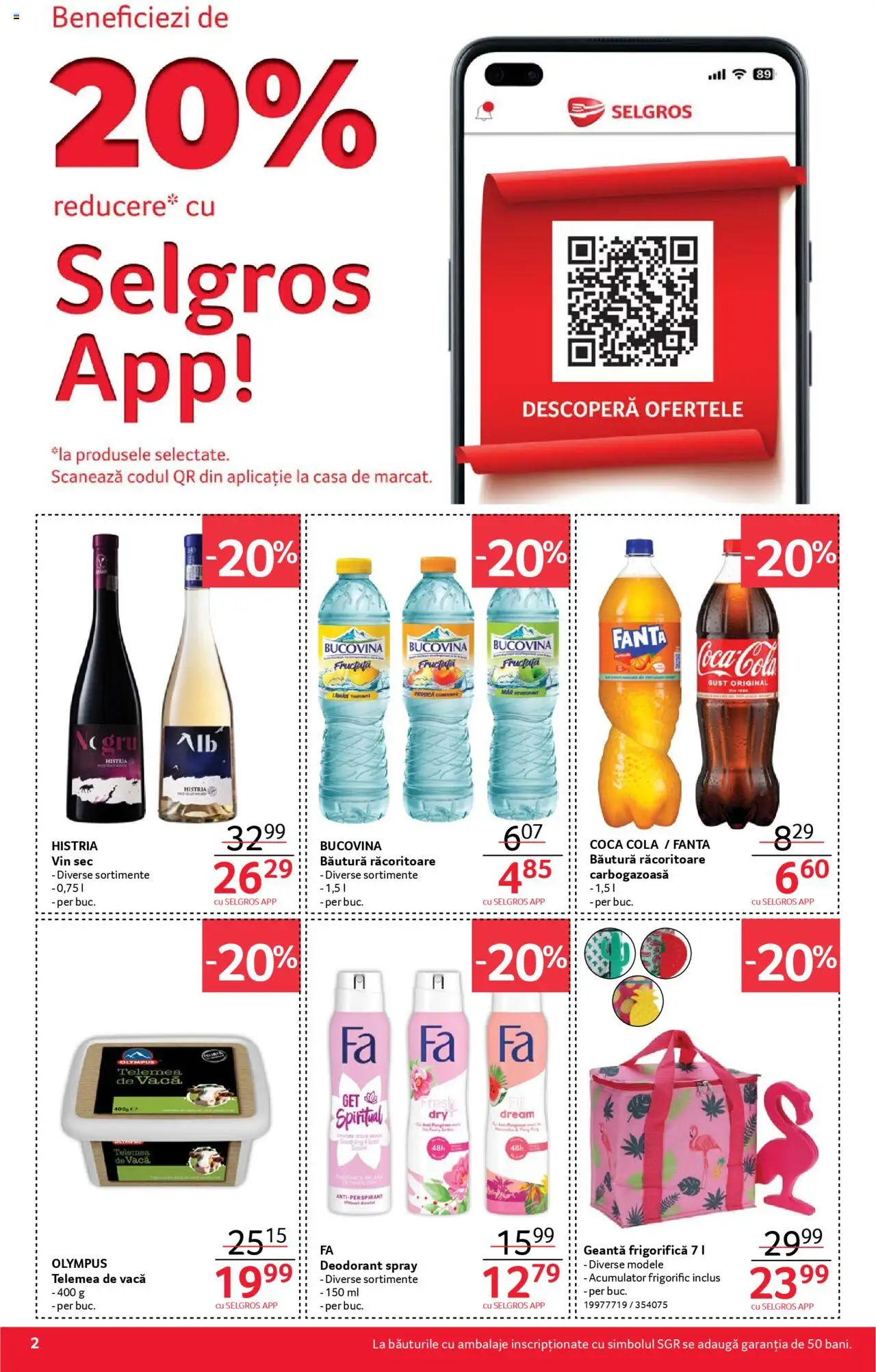 Catalog Selgros 27 Iunie - 9 Iulie 2025 | Pagina 2 | Produse: Geantă, Amerikan servis, Vin, Antiperspirant