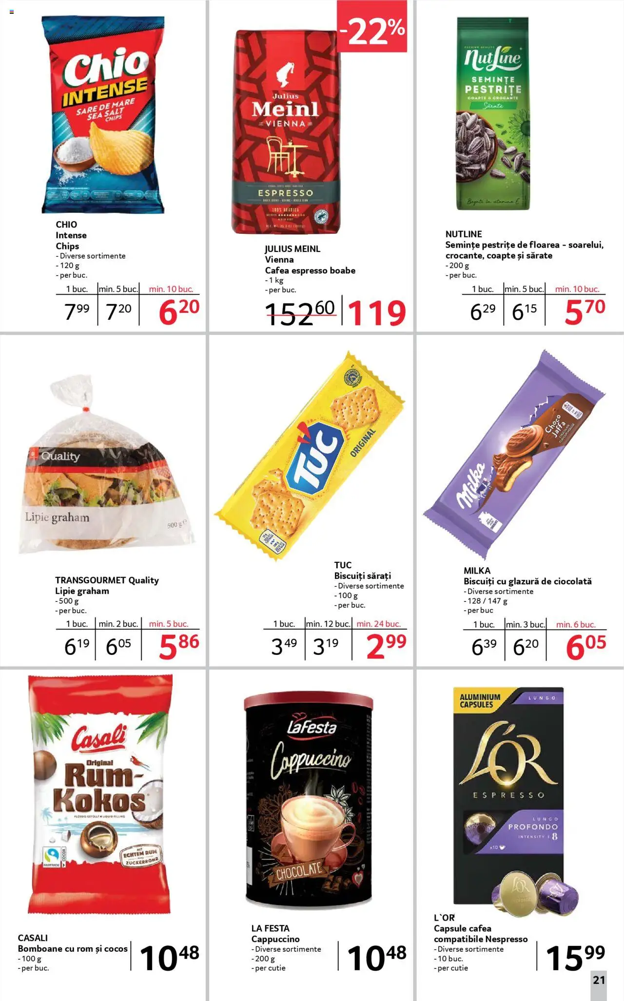 Catalog Selgros 27 Iunie - 9 Iulie 2025 | Pagina 21 | Produse: Cutie, Semințe, Biscuiți, Sare