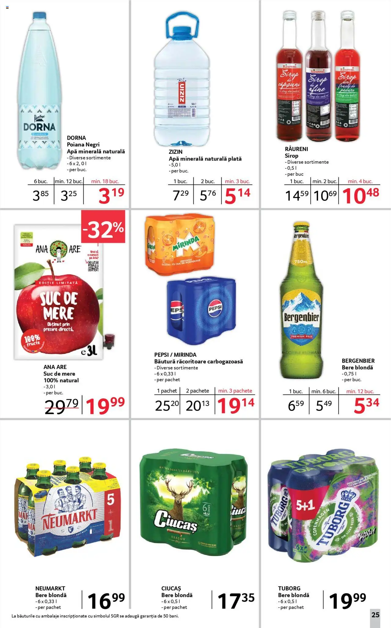 Catalog Selgros 27 Iunie - 9 Iulie 2025 | Pagina 25 | Produse: Yazı tahtası kalemi, Bere, Sirop, Fructe