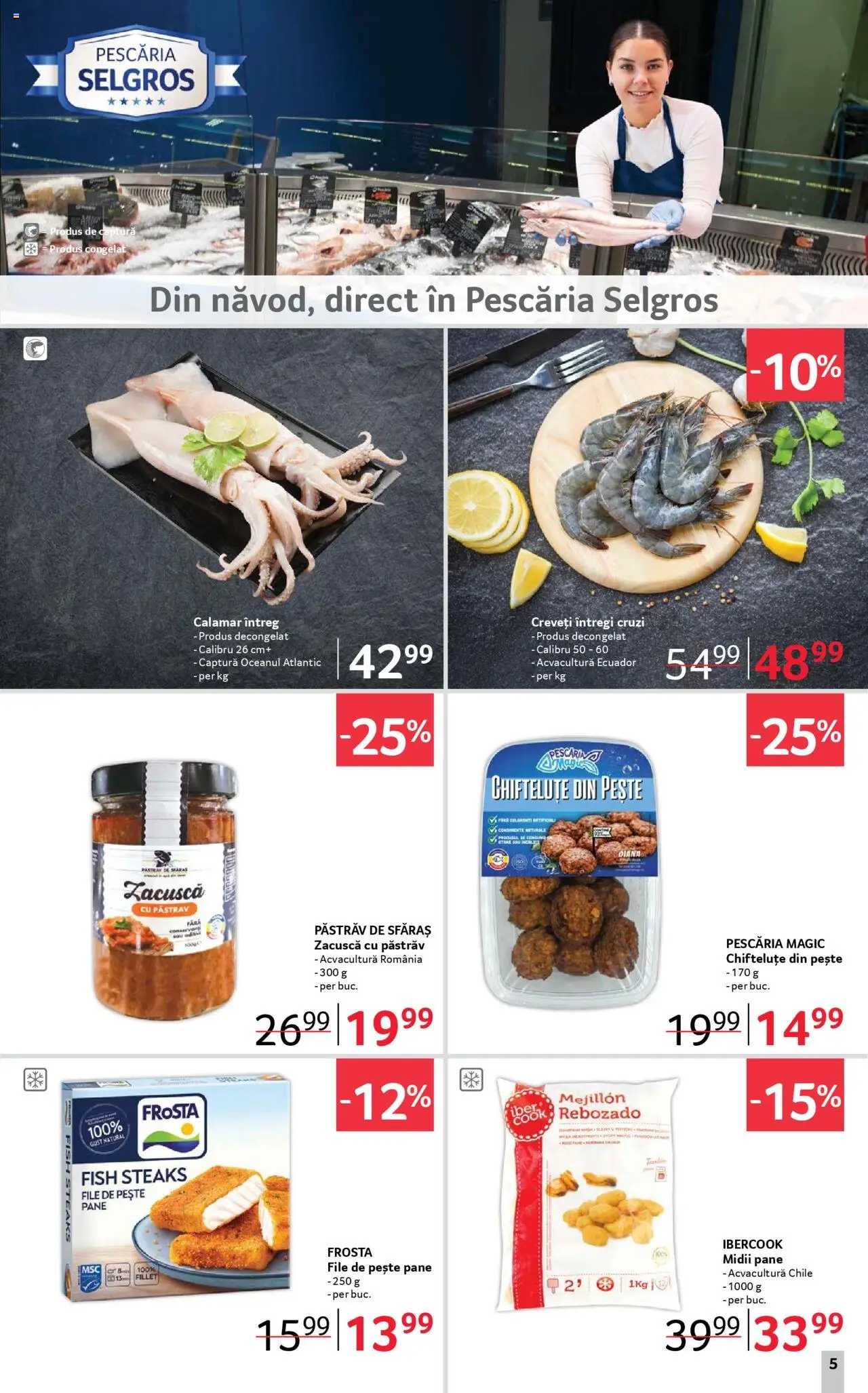 Catalog Selgros 27 Iunie - 9 Iulie 2025 | Pagina 5 | Produse: Pește, Zacuscă