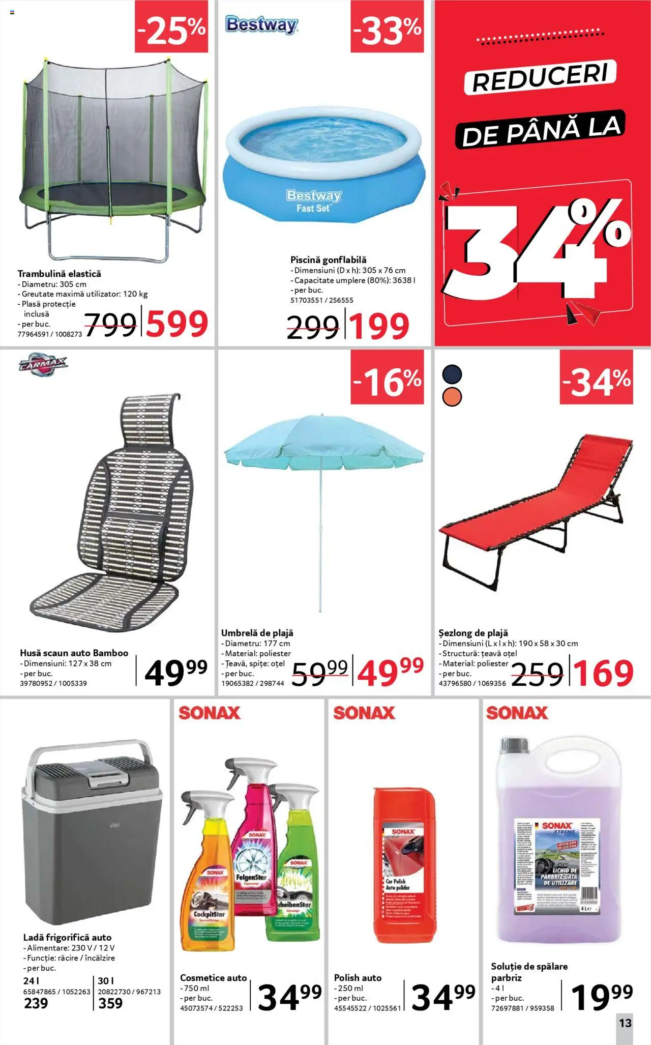 Catalog Selgros 27 Iunie - 9 Iulie 2025 | Pagina 13 | Produse: Piscină, Scaun, Köpek Uzaklaştırıcılar, Țeavă