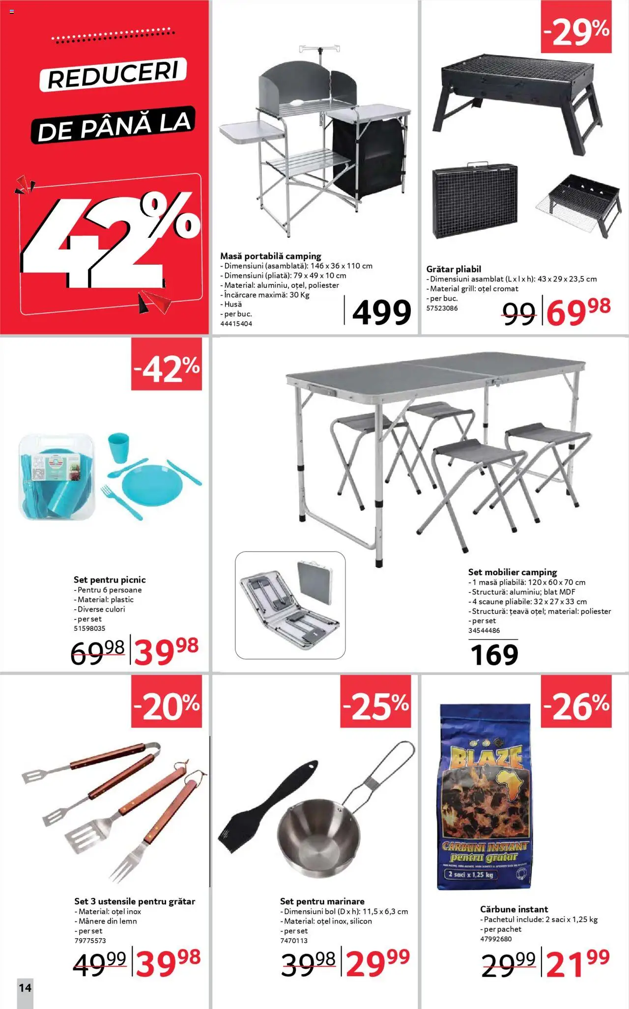 Catalog Selgros 27 Iunie - 9 Iulie 2025 | Pagina 14 | Produse: Grill, Grătar, Masă, Țeavă