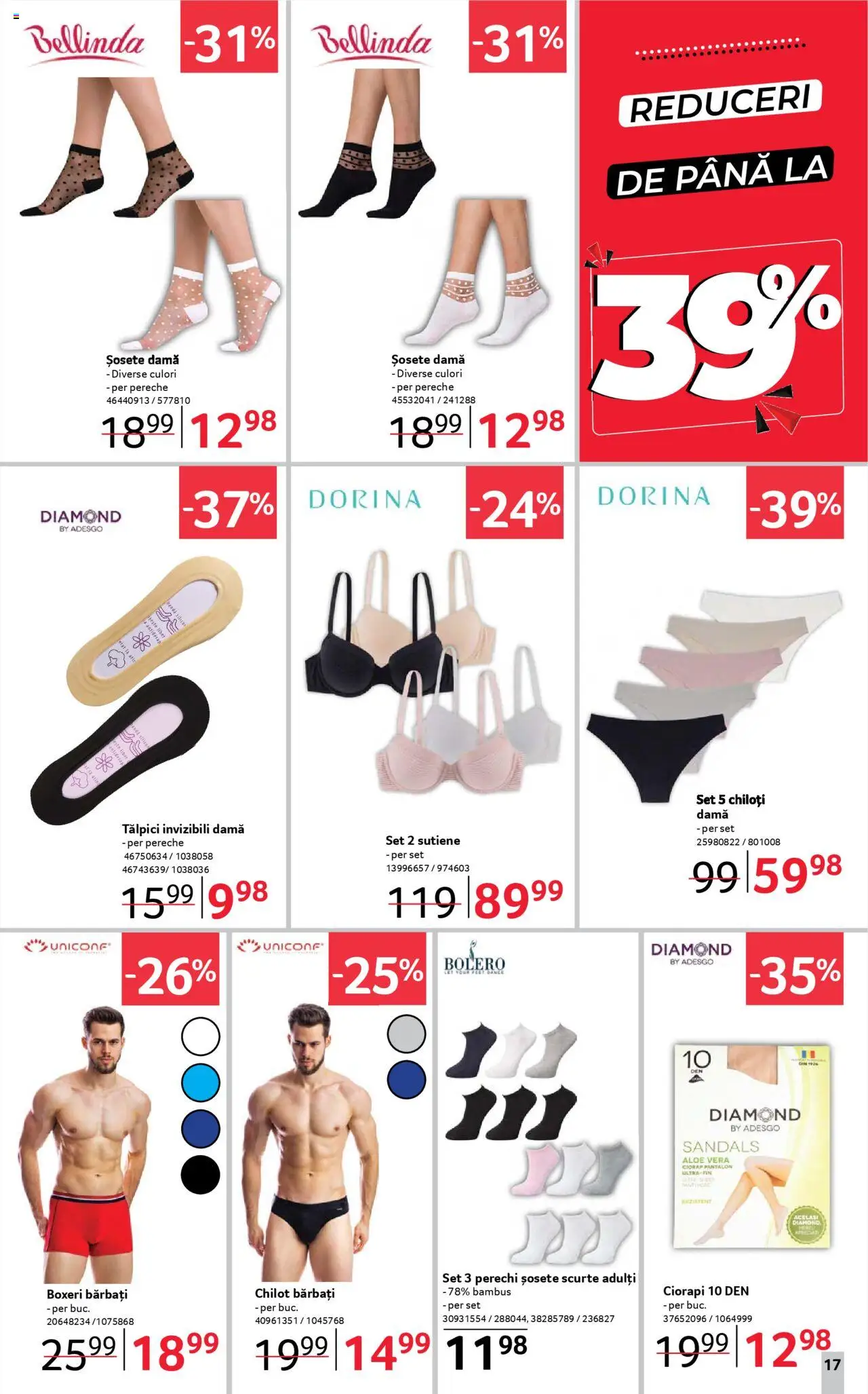 Catalog Selgros 27 Iunie - 9 Iulie 2025 | Pagina 17 | Produse: Tălpici, Aloe vera, Șosete, Boxeri