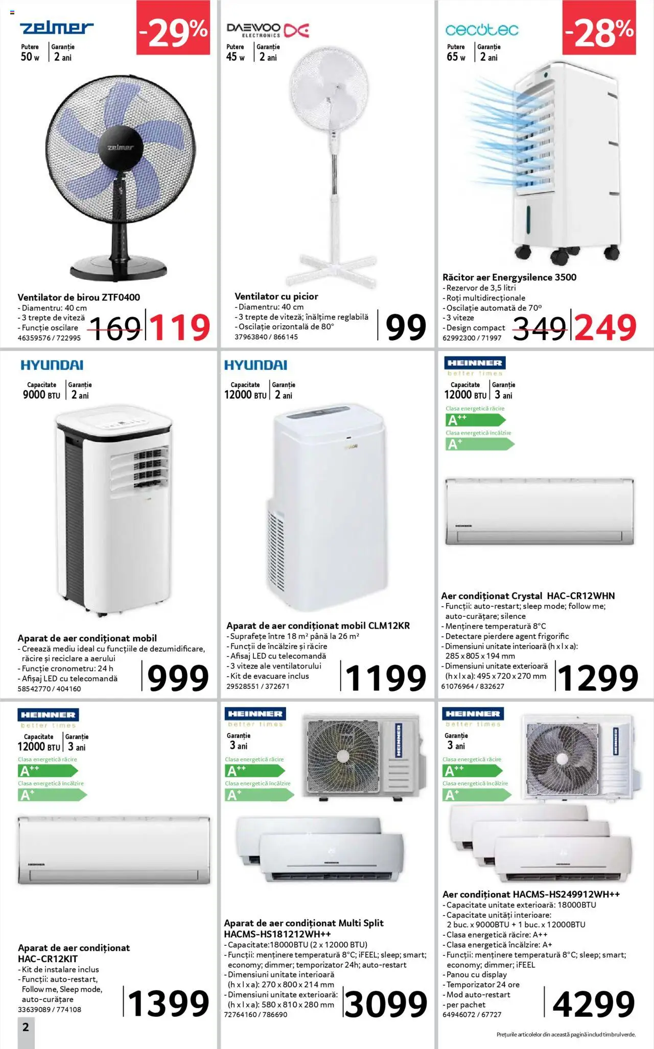 Catalog Selgros 27 Iunie - 9 Iulie 2025 | Pagina 2 | Produse: Aer Condiționat, Çikolatalı gofret, Ventilator, Babak
