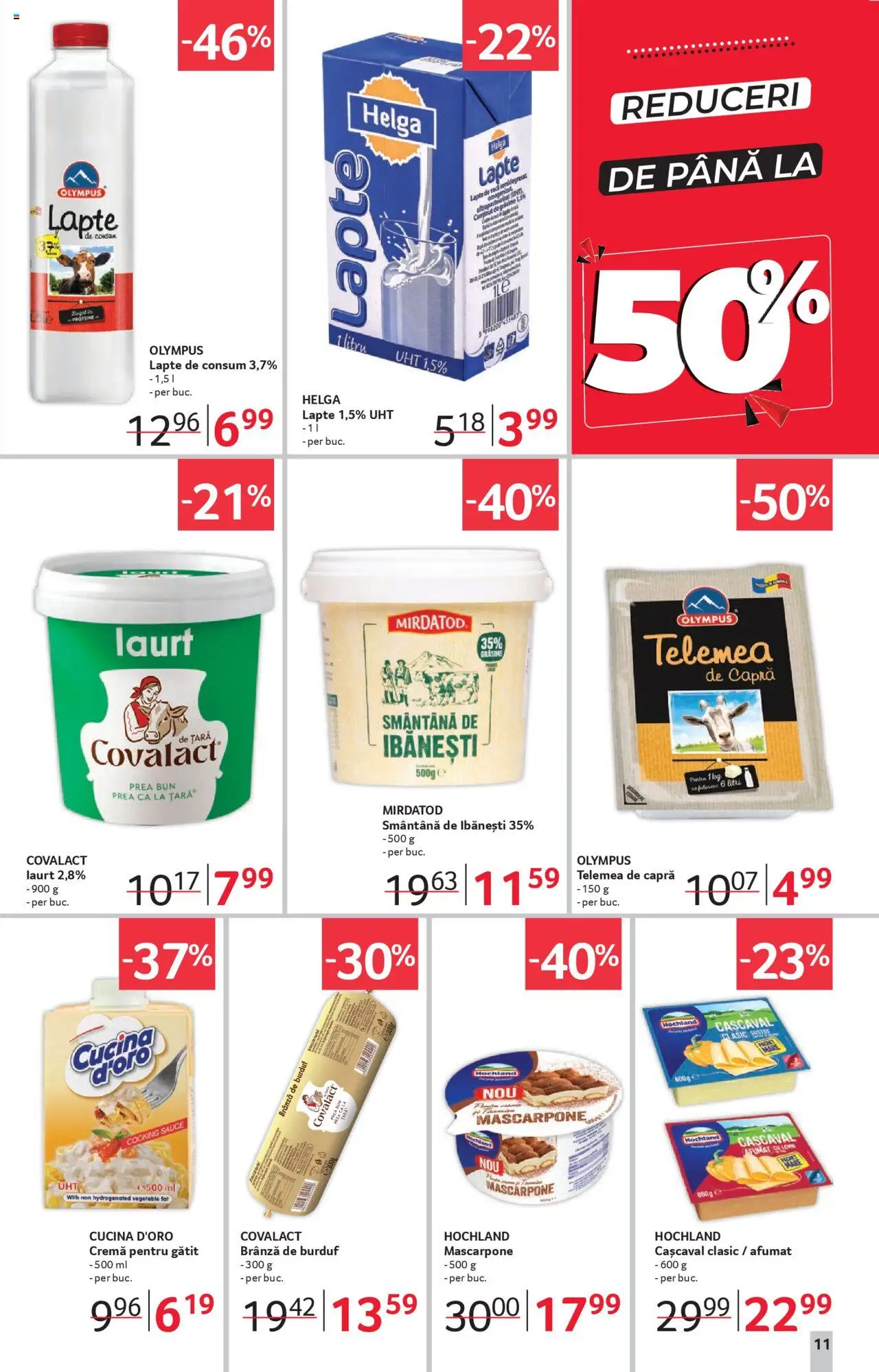 Catalog Selgros 27 Iunie - 9 Iulie 2025 | Pagina 11 | Produse: Cașcaval, Lapte, Brânză, Mascarpone