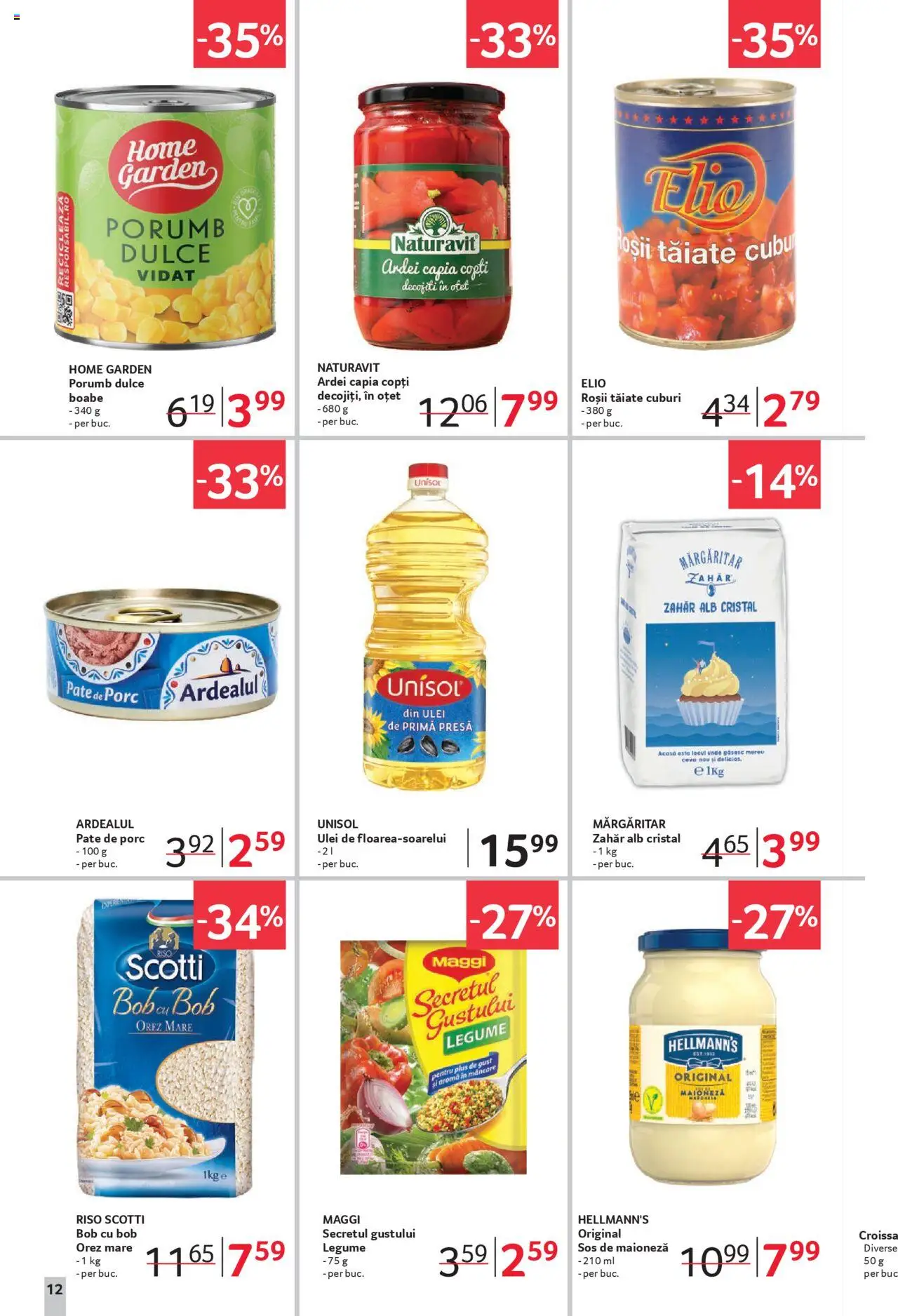 Catalog Selgros 27 Iunie - 9 Iulie 2025 | Pagina 12 | Produse: Presă, Ulei, Oțet, Maioneză