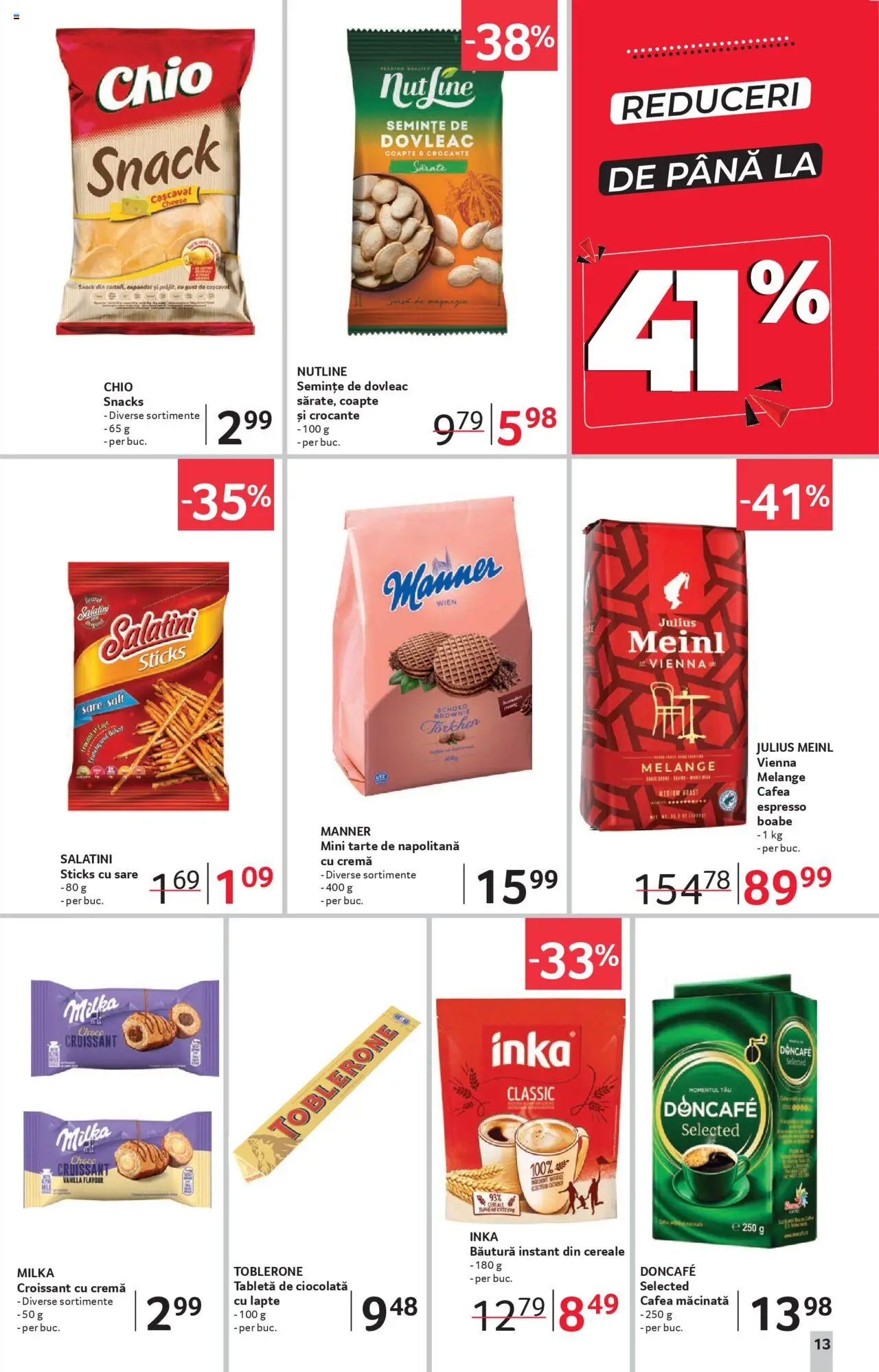 Catalog Selgros 27 Iunie - 9 Iulie 2025 | Pagina 13 | Produse: Cașcaval, Cafea, Ciocolată, Sare