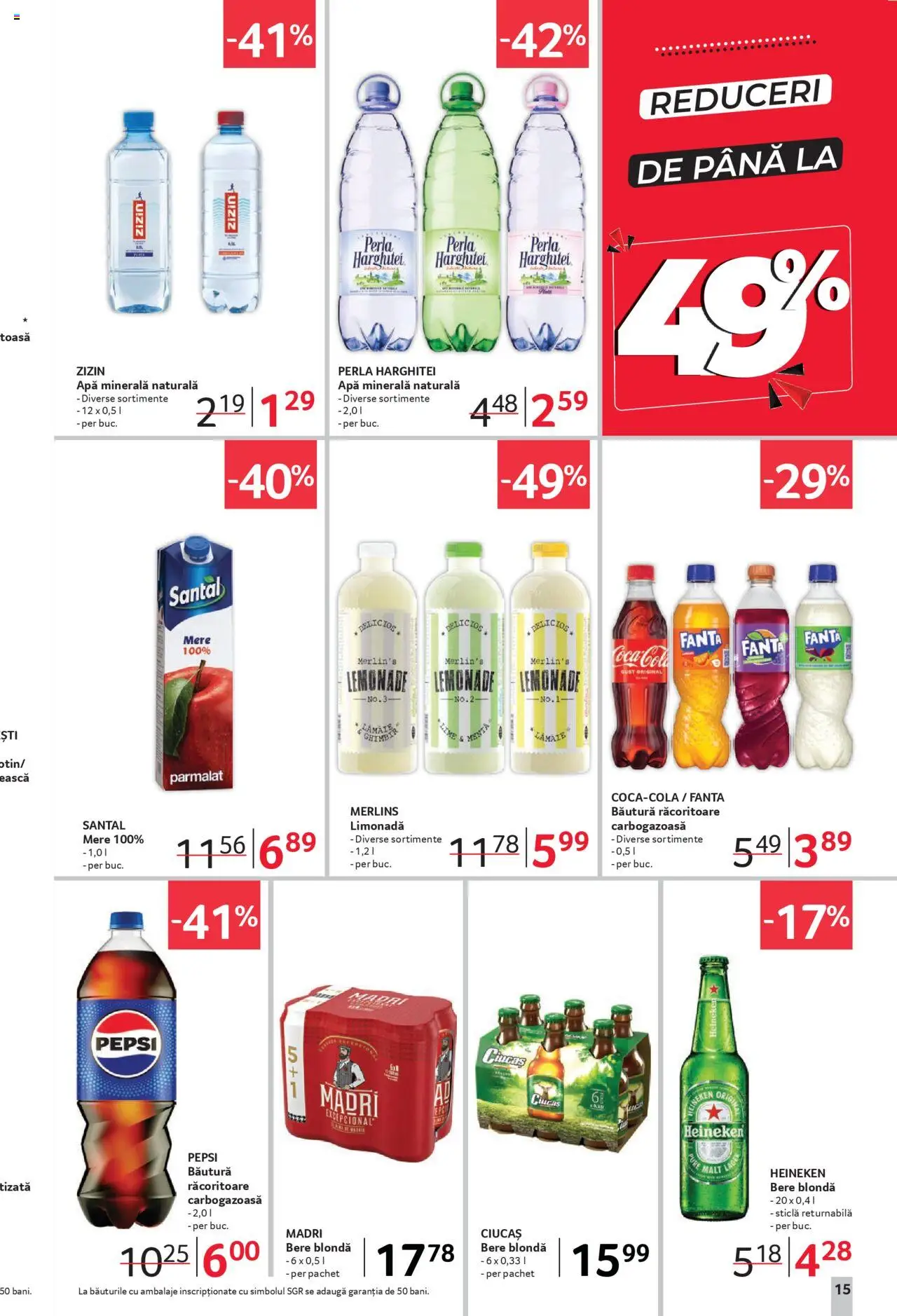 Catalog Selgros 27 Iunie - 9 Iulie 2025 | Pagina 15 | Produse: Yazı tahtası kalemi, Amerikan servis, Bere, Apă