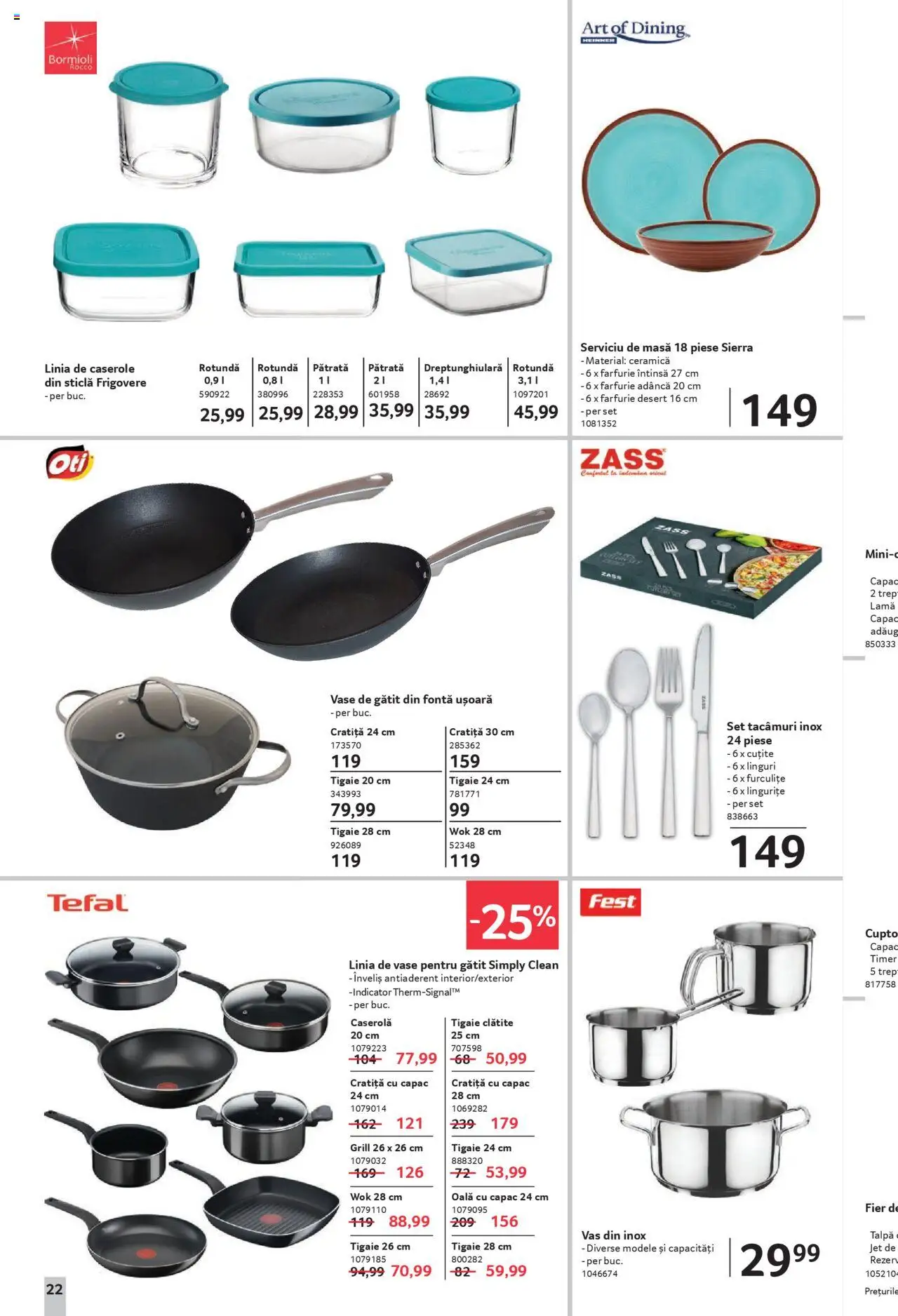 Catalog Selgros 27 Iunie - 9 Iulie 2025 | Pagina 22 | Produse: Tigaie, Linguri, Clătite, Farfurie