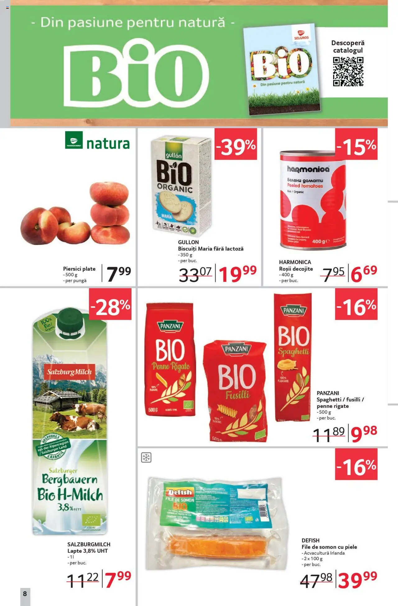Catalog Selgros 27 Iunie - 9 Iulie 2025 | Pagina 8 | Produse: Şerit ödül, Pungă, Lapte, Biscuiți