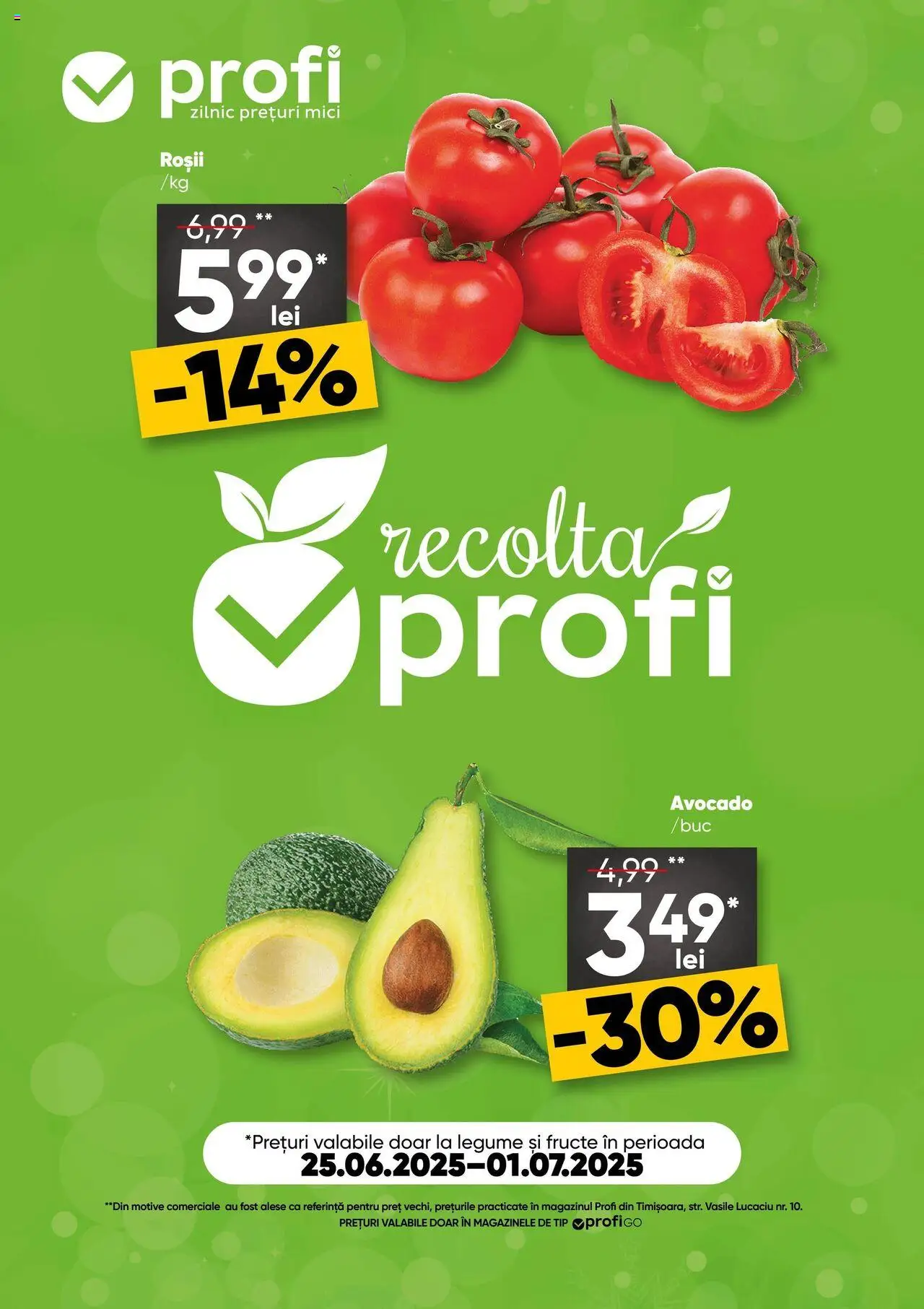 Catalog Profi 25 - 30 Iunie 2025 | Pagina 1 | Produse: Roșii, Avocado, Legume, Fructe