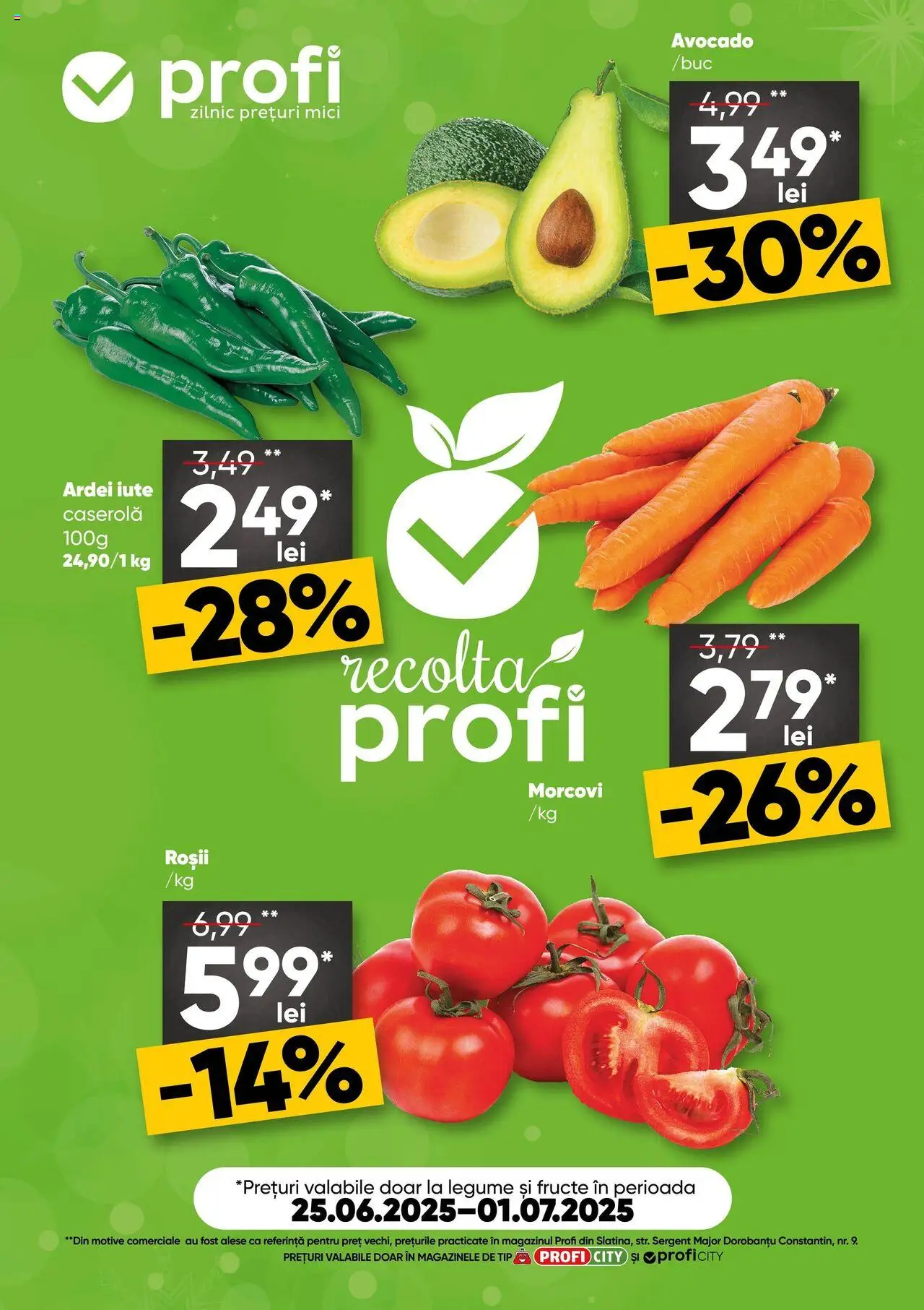 Catalog Profi 25 - 30 Iunie 2025 | Pagina 1 | Produse: Morcovi, Avocado, Legume, Fructe