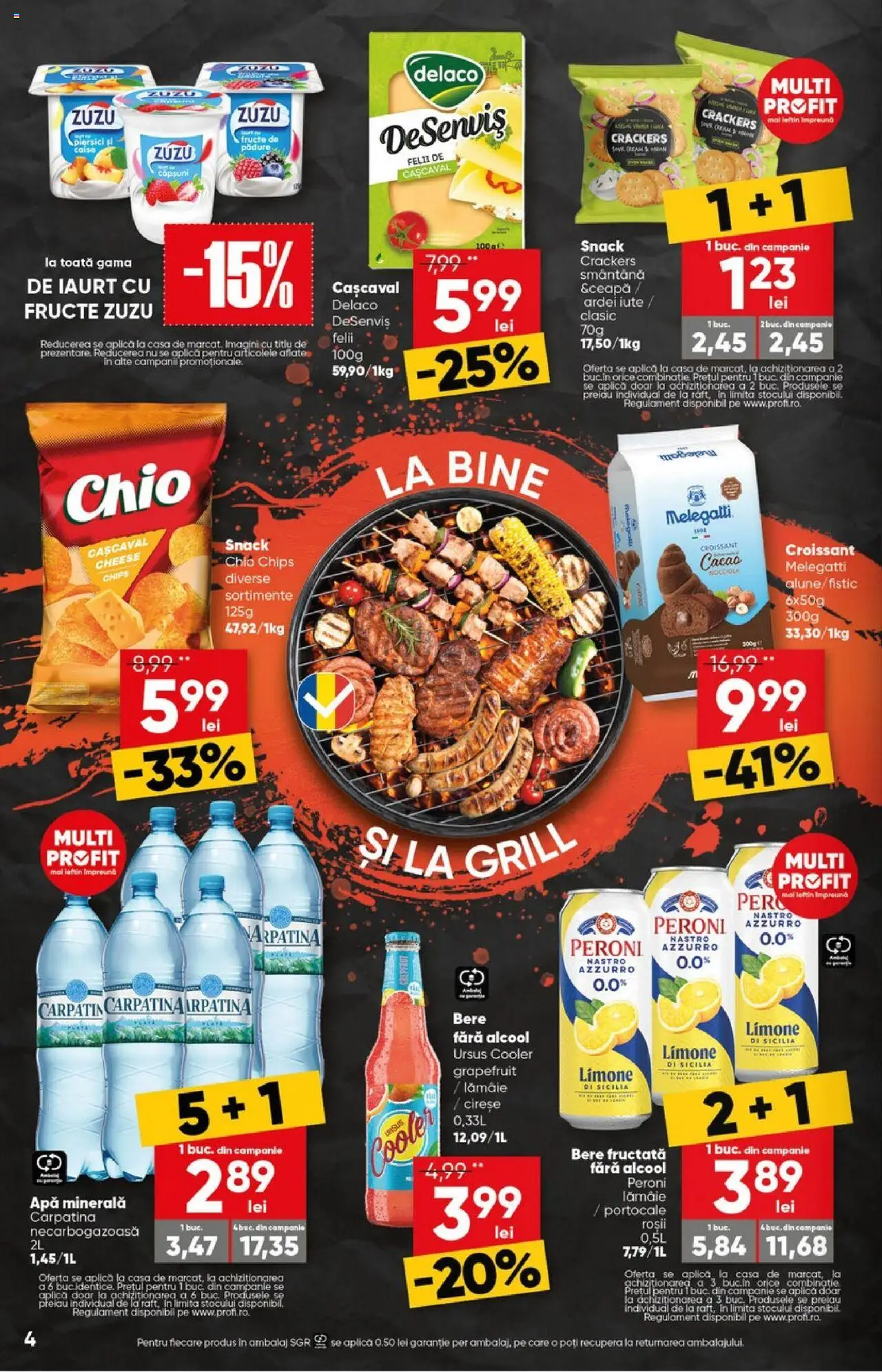 Catalog Profi 25 Iunie - 7 Iulie 2025 | Pagina 4 | Produse: Light Kedi Konservesi, Yazı tahtası kalemi, Ardei, Portocale