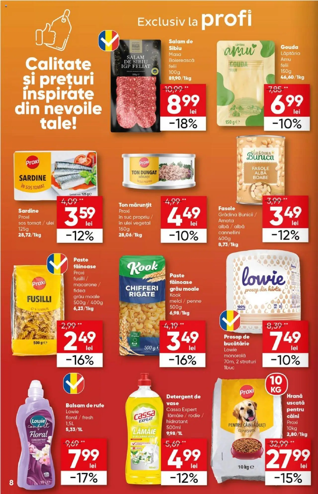 Catalog Profi 25 Iunie - 7 Iulie 2025 | Pagina 8 | Produse: Masă, Balsam de rufe, Sos, Lămâie