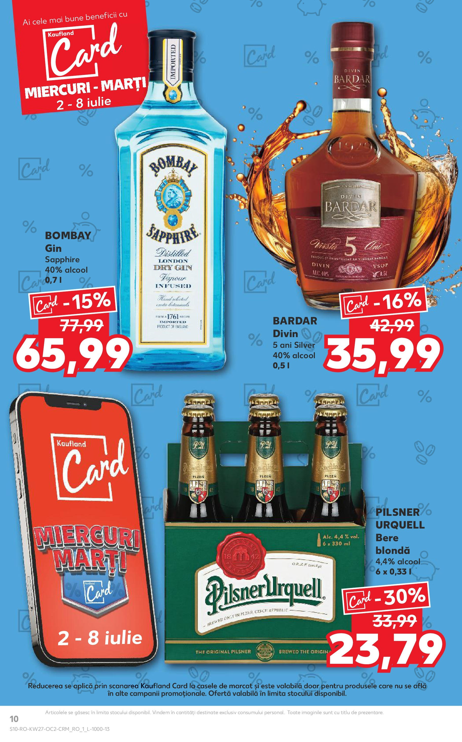 Catalog Kaufland 2 - 7 Iulie 2025 | Pagina 10 | Produse: Bere, Gin