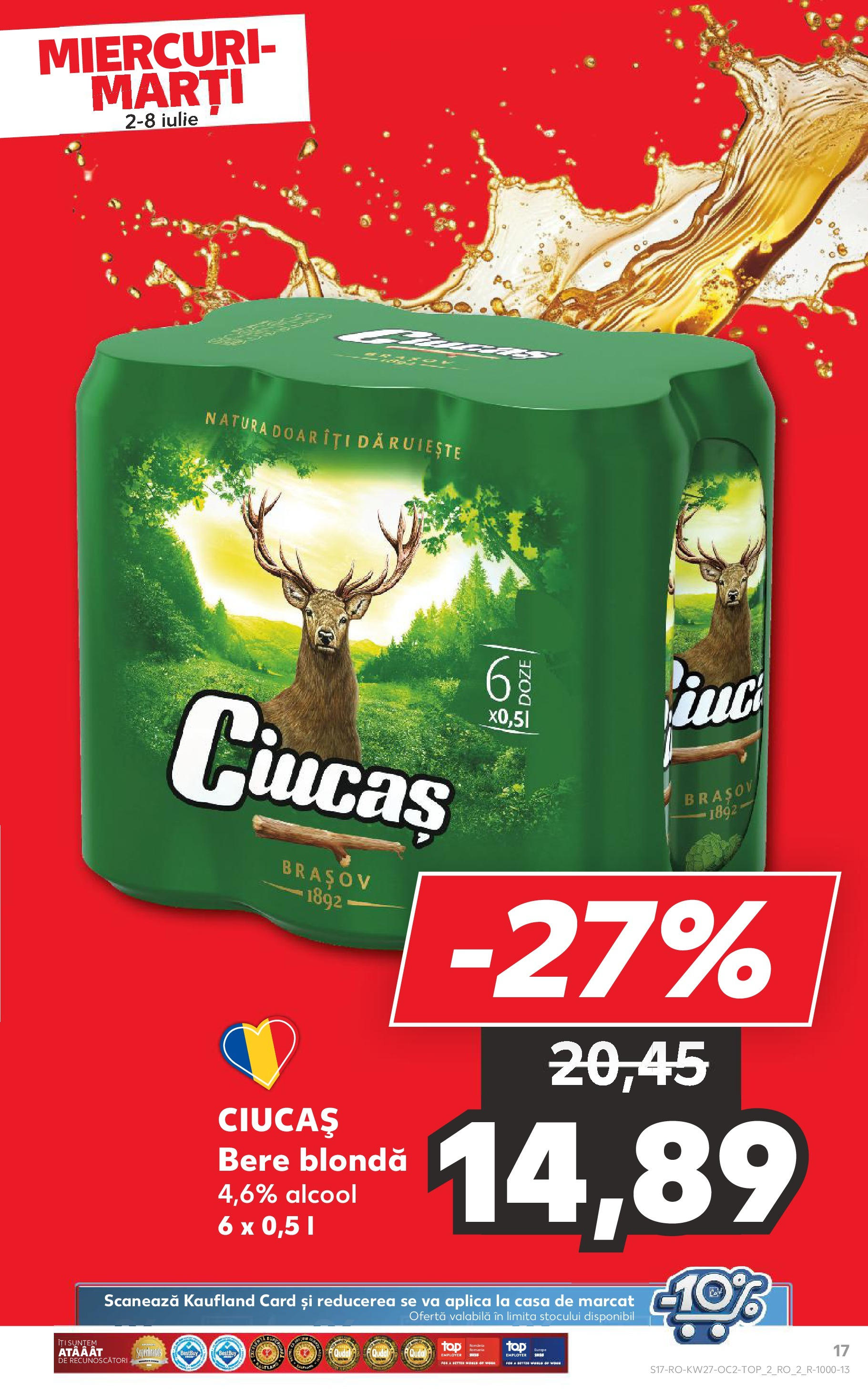 Catalog Kaufland 2 - 7 Iulie 2025 | Pagina 17 | Produse: Bere