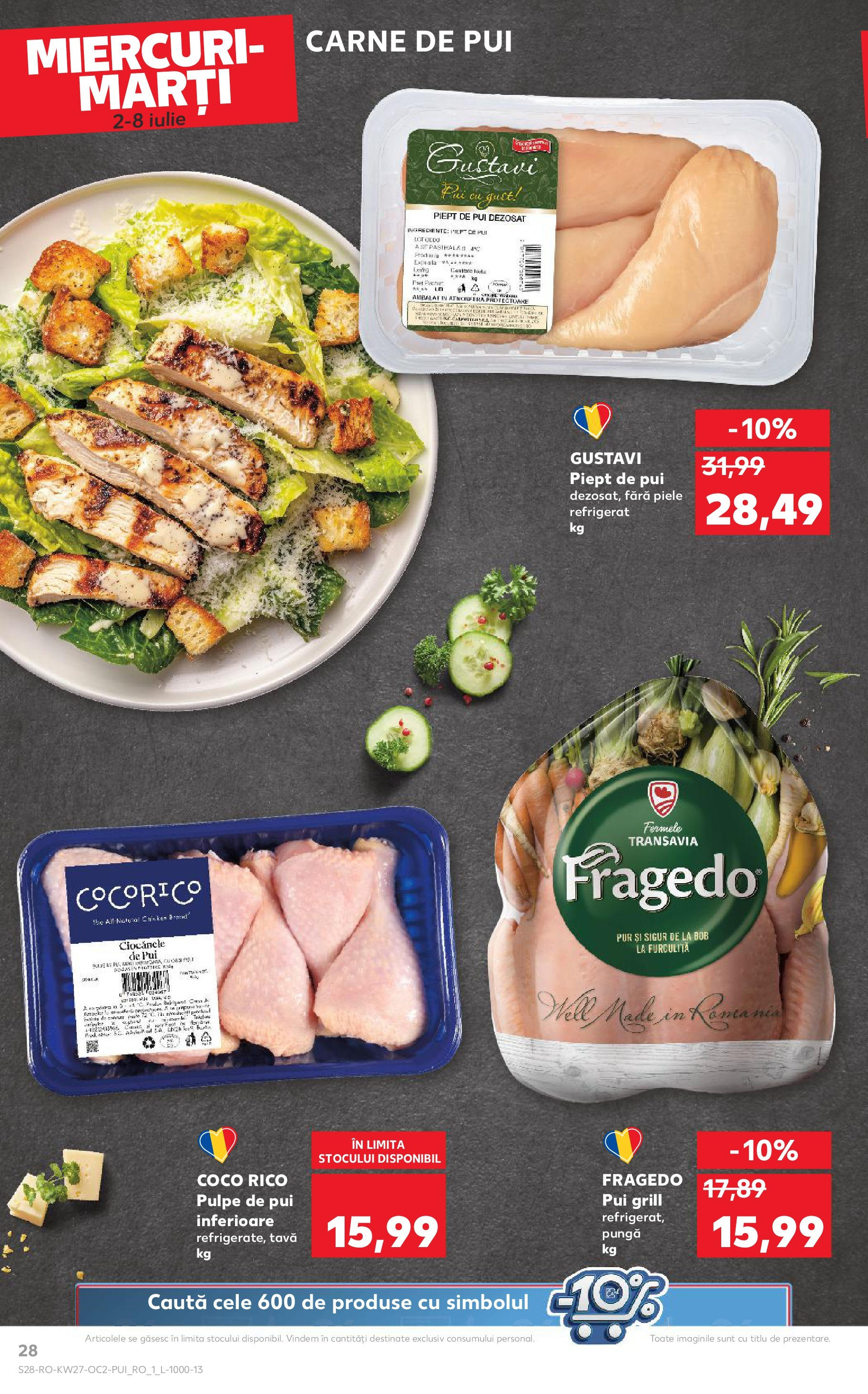 Catalog Kaufland 2 - 7 Iulie 2025 | Pagina 28 | Produse: Pungă, Grill, Hacıyatmaz Kedi Oyuncağı, Carne De Pui