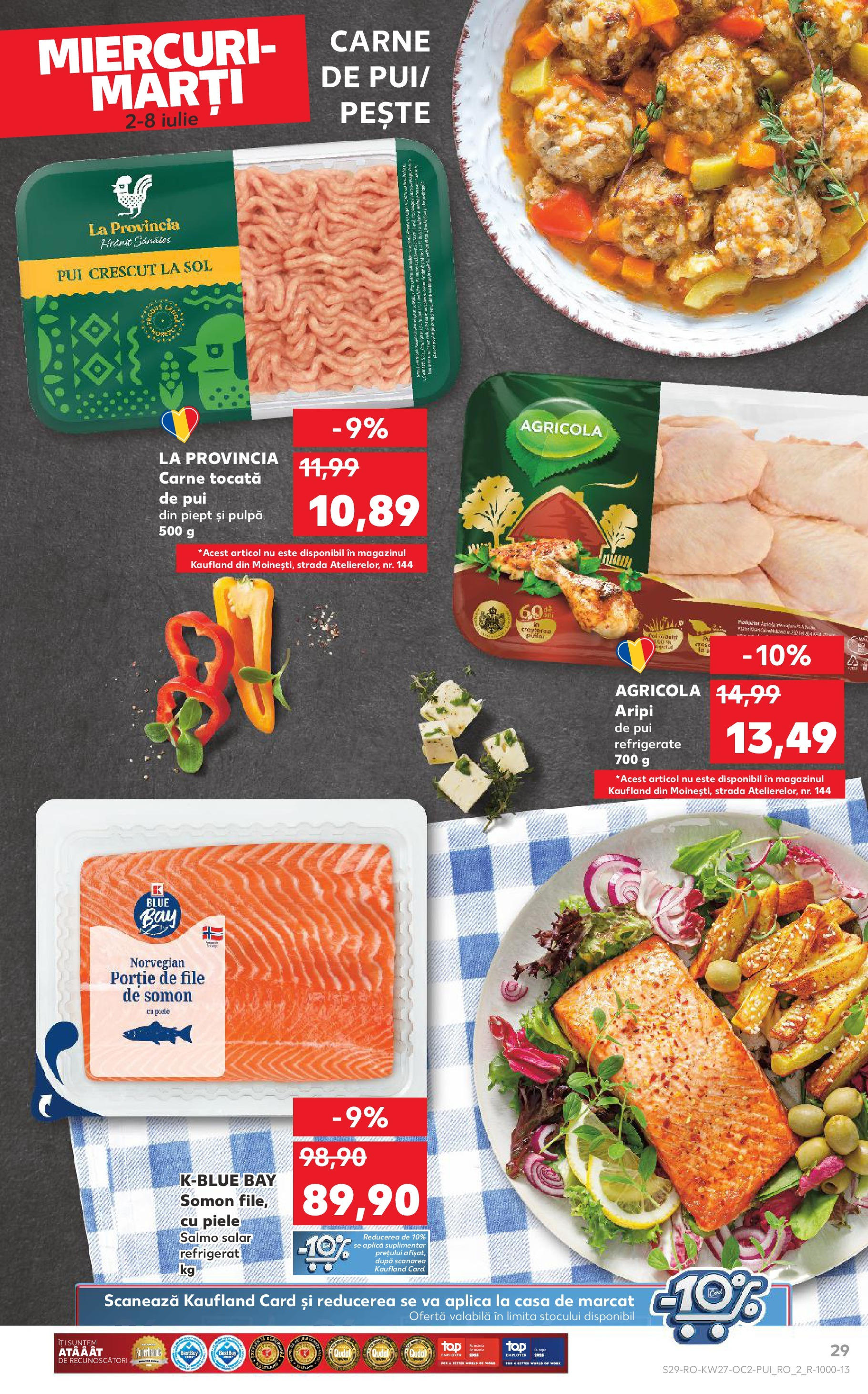 Catalog Kaufland 2 - 7 Iulie 2025 | Pagina 29 | Produse: Hacıyatmaz Kedi Oyuncağı, Pește, Carne tocată