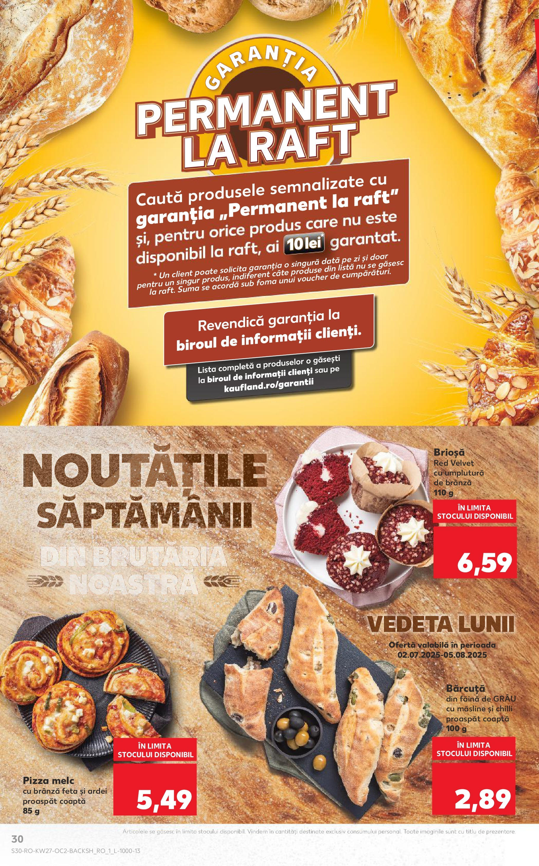 Catalog Kaufland 2 - 7 Iulie 2025 | Pagina 30 | Produse: Raft, Măsline, Pizza, Făină