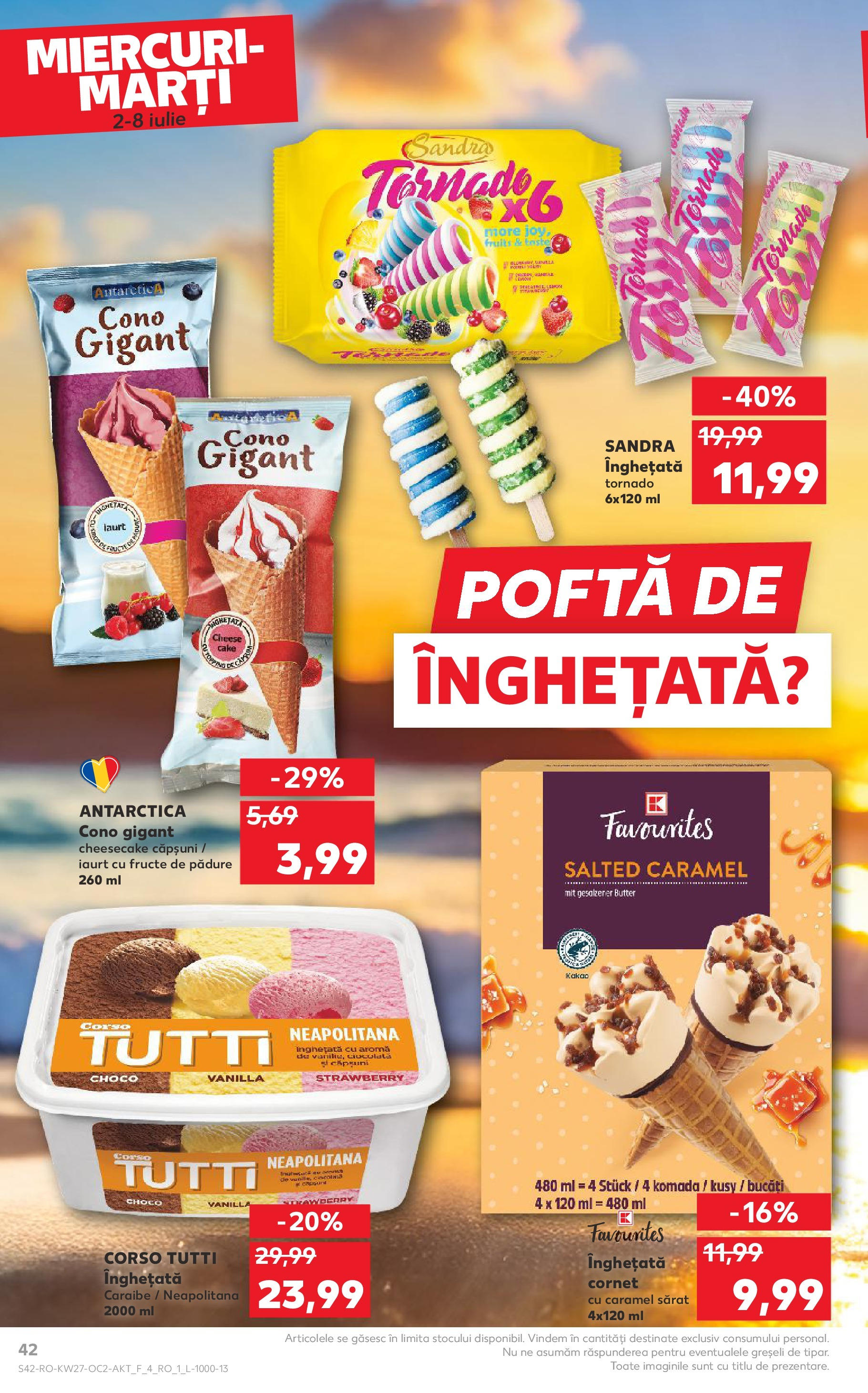Catalog Kaufland 2 - 7 Iulie 2025 | Pagina 42 | Produse: Iaurt, Ciocolată, Căpșuni, Înghețată