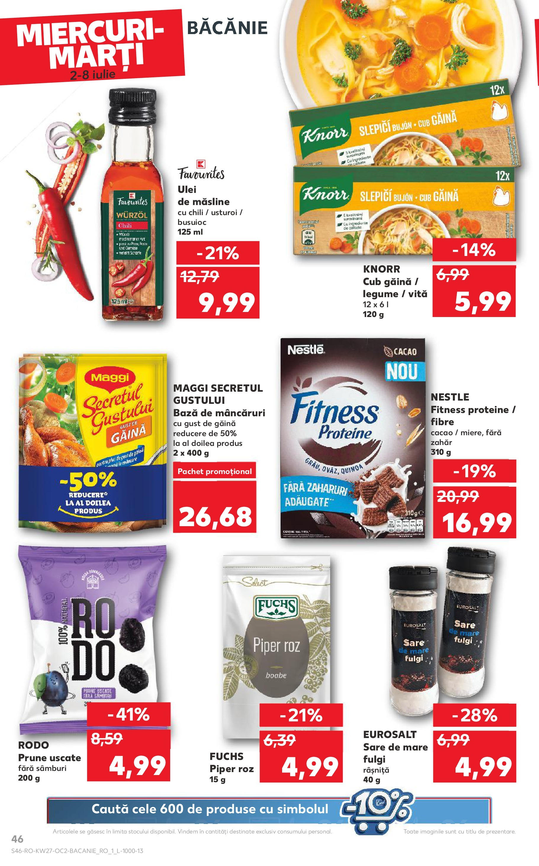 Catalog Kaufland 2 - 7 Iulie 2025 | Pagina 46 | Produse: Masaüstü kılıfı, Ulei, Cacao, Sare