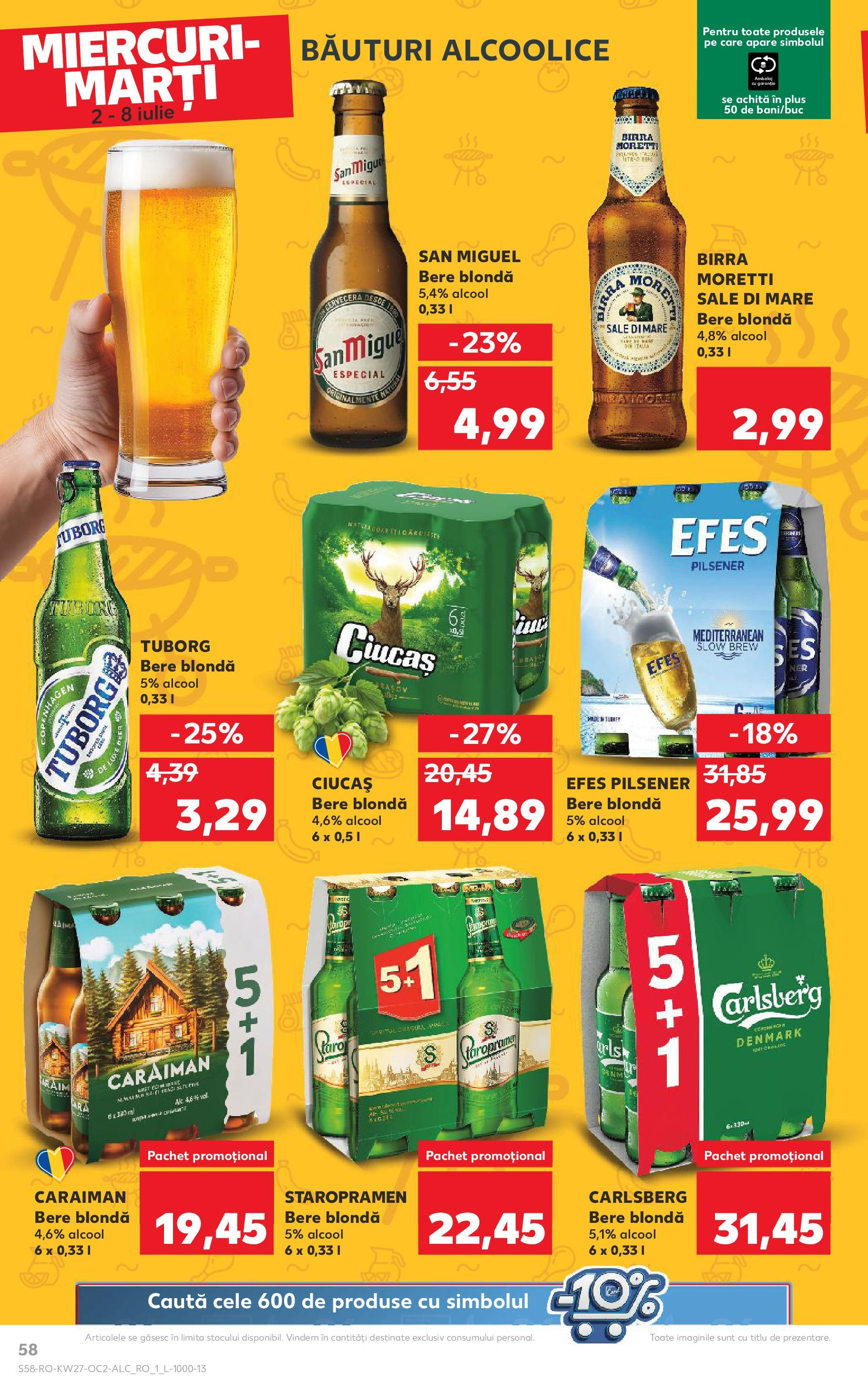 Catalog Kaufland 2 - 7 Iulie 2025 | Pagina 58 | Produse: Pară, Bere
