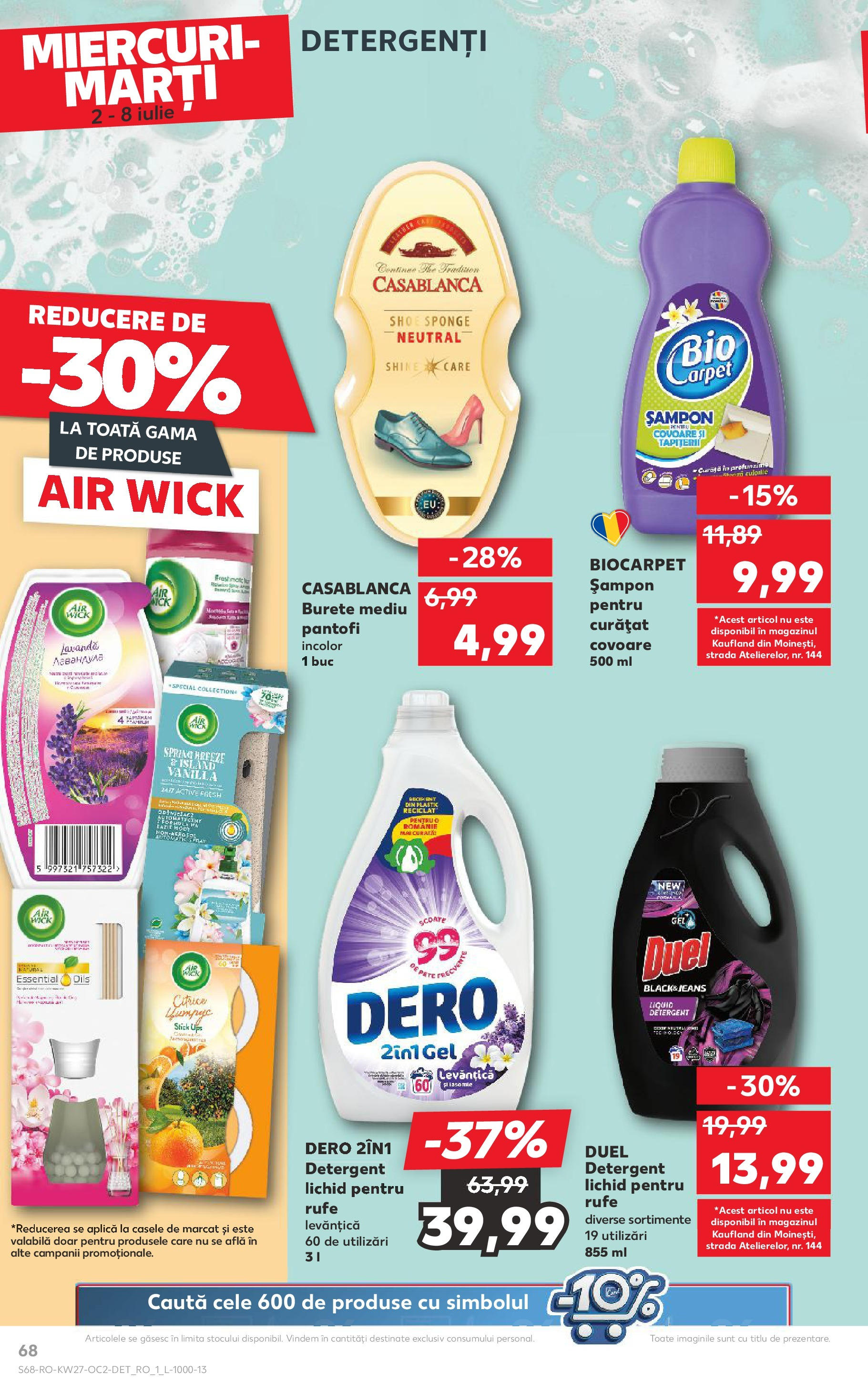 Catalog Kaufland 2 - 7 Iulie 2025 | Pagina 68 | Produse: Pantofi, Burete, Șampon, Detergent