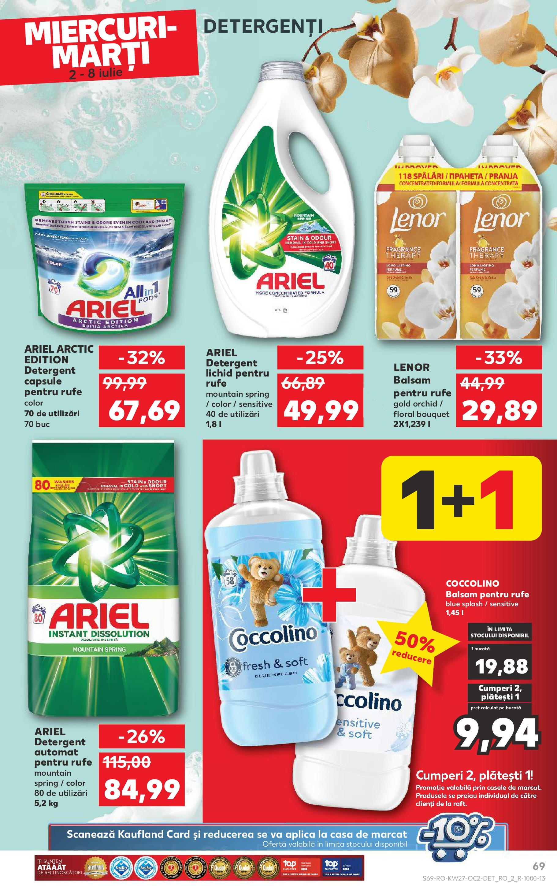 Catalog Kaufland 2 - 7 Iulie 2025 | Pagina 69 | Produse: Balsam, Yorgan, Detergent