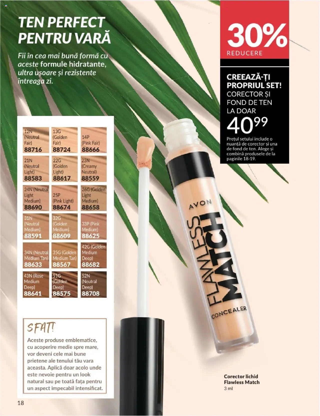 Catalog Avon 1 - 30 Iulie 2025 | Pagina 18 | Produse: Fond de ten, Conector, Concealer