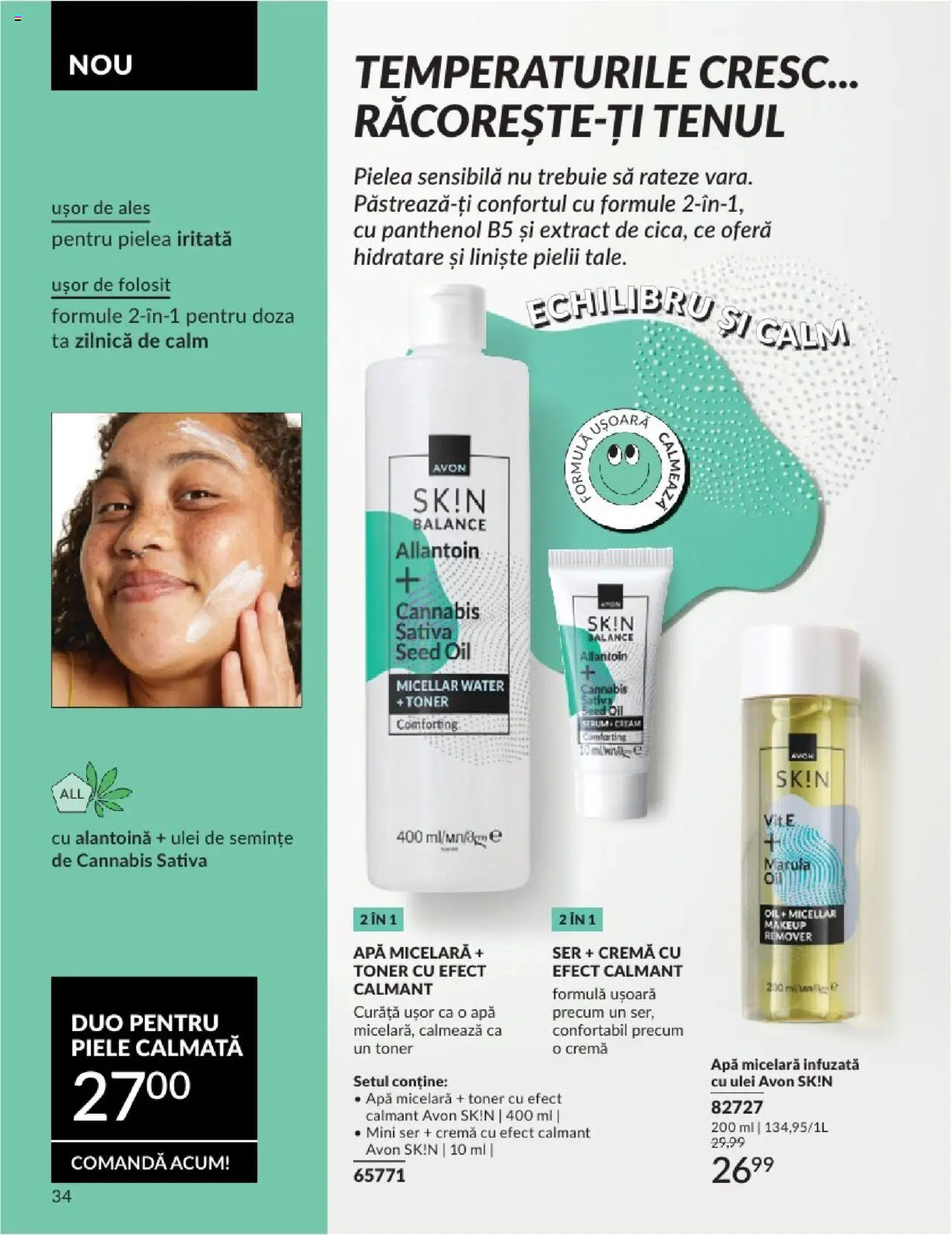 Catalog Avon 1 - 30 Iulie 2025 | Pagina 34 | Produse: Semințe, Cremă, Ulei, Apă