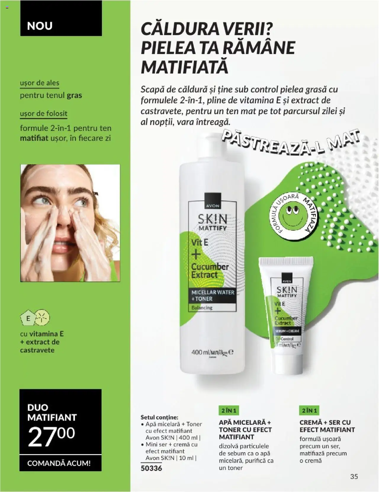 Catalog Avon 1 - 30 Iulie 2025 | Pagina 35 | Produse: Toner, Cremă, Apă micelară, Apă