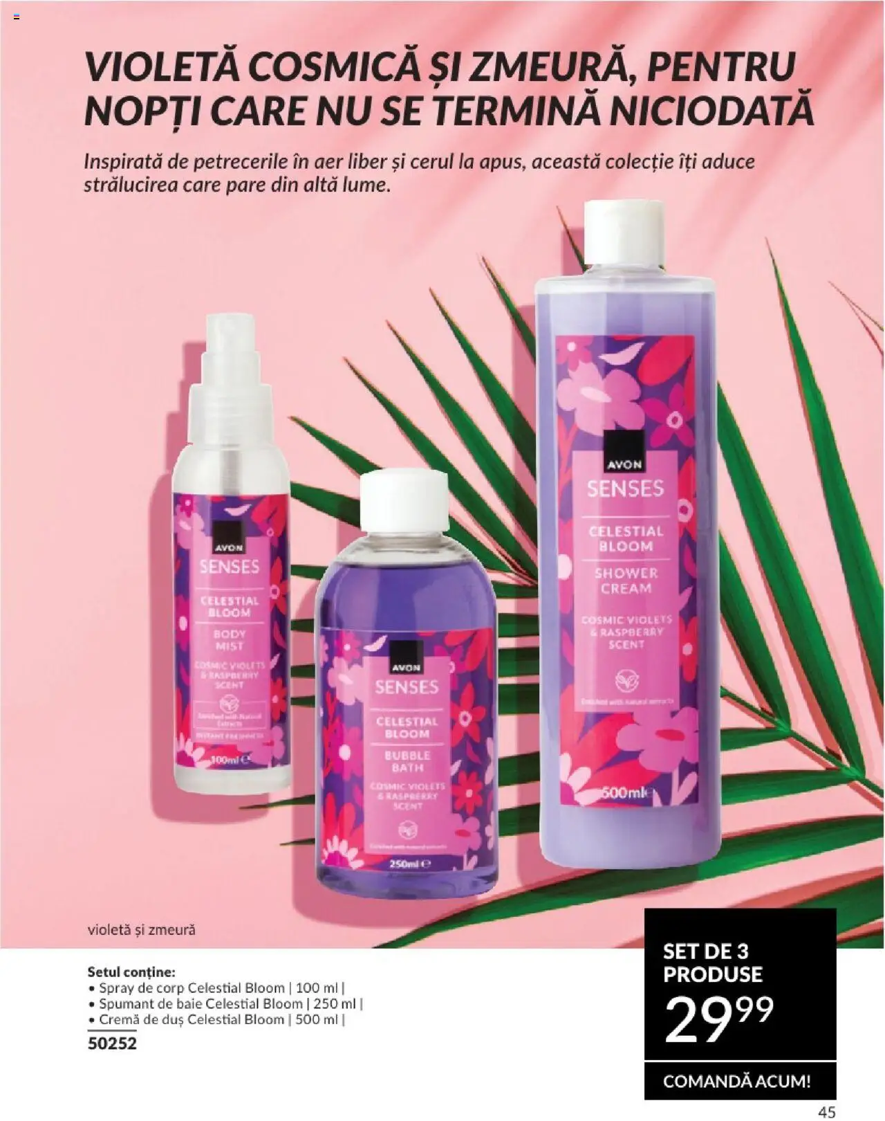 Catalog Avon 1 - 30 Iulie 2025 | Pagina 45 | Produse: Zmeură, Duș, Cremă