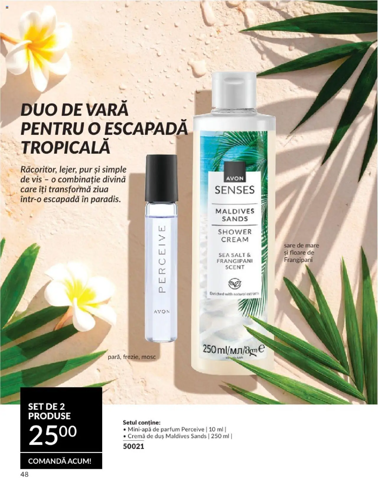 Catalog Avon 1 - 30 Iulie 2025 | Pagina 48 | Produse: Duș, Parfum, Cremă, Sare