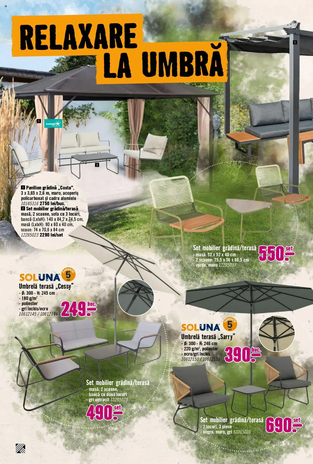 Catalog Hornbach 27 Iunie - 25 Iulie 2025 | Pagina 10 | Produse: Umbrelă, Masă, Scaun, Bancă