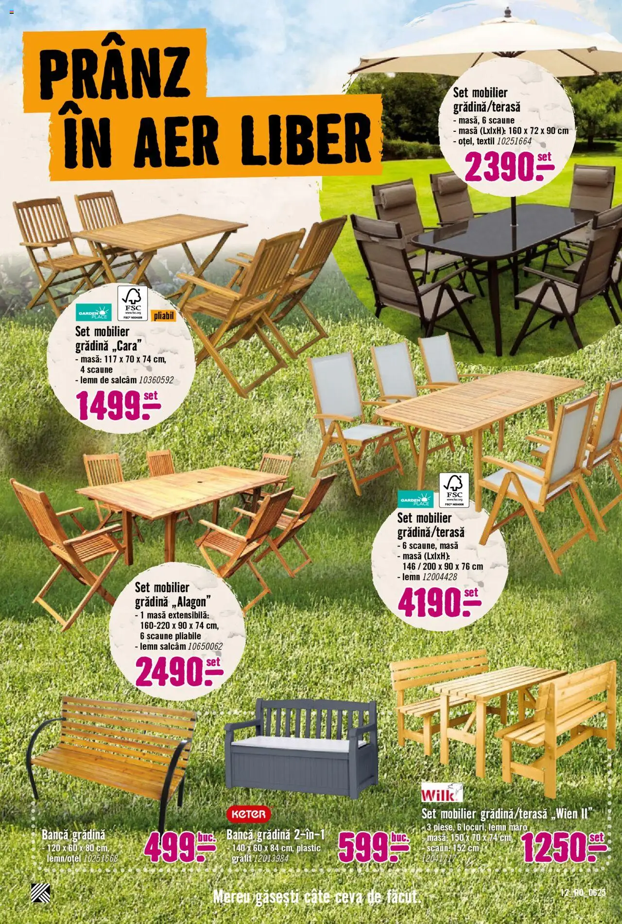 Catalog Hornbach 27 Iunie - 25 Iulie 2025 | Pagina 12 | Produse: Masă, Scaun, Bancă