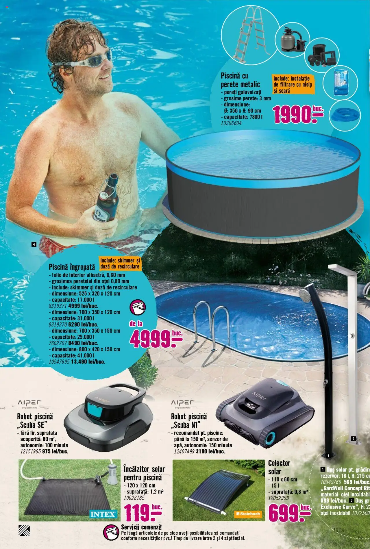 Catalog Hornbach 27 Iunie - 25 Iulie 2025 | Pagina 16 | Produse: Robot, Piscină, Scară, Duș