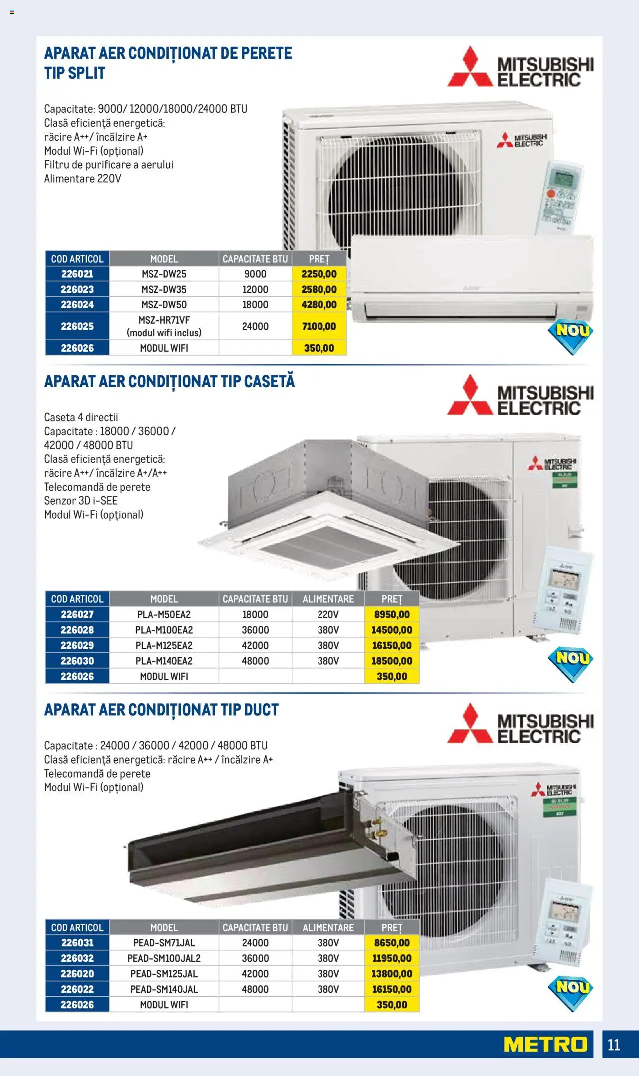 Catalog METRO 1 Iulie - 29 Septembrie 2025 | Pagina 11 | Produse: Aer Condiționat
