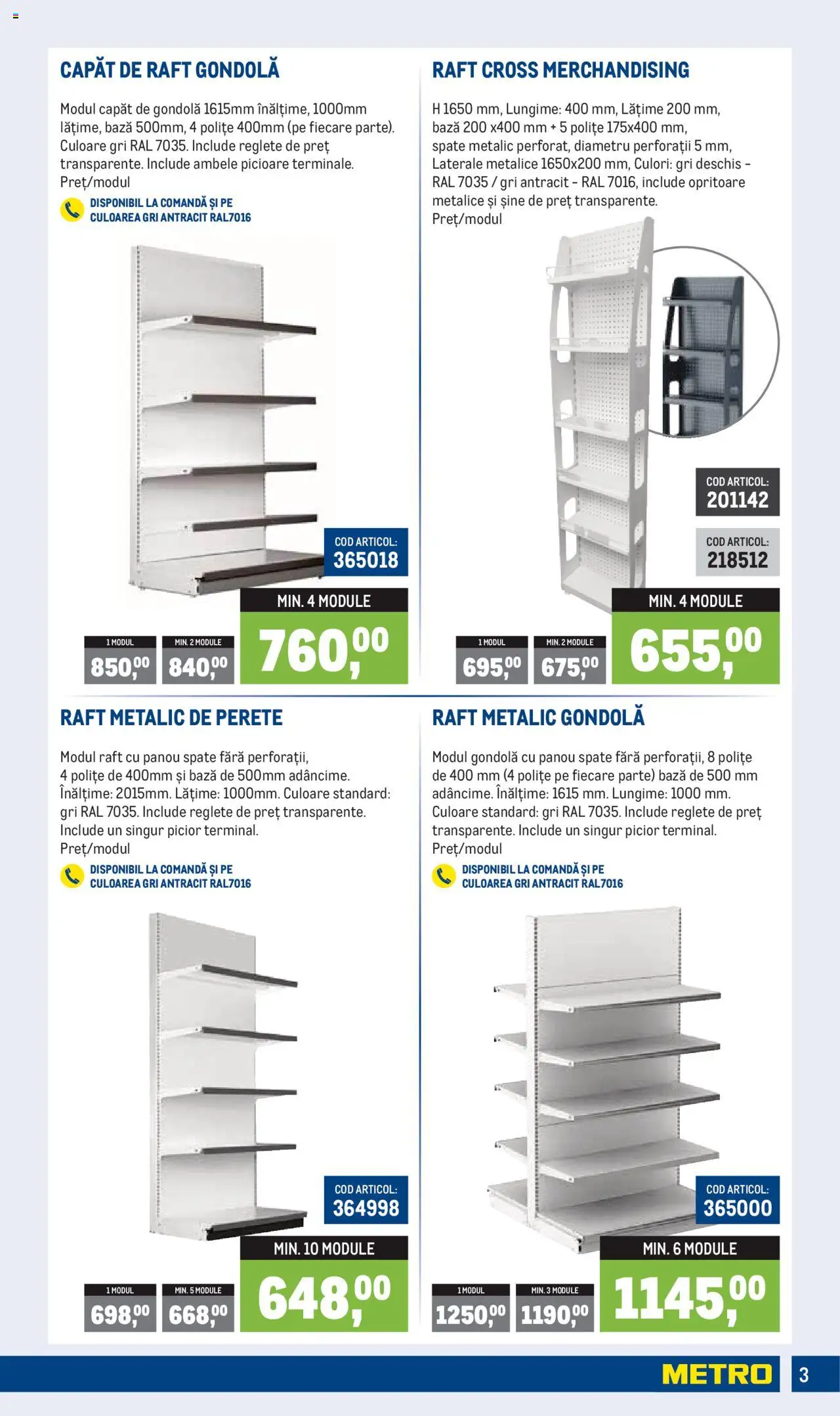 Catalog METRO 1 Iulie - 29 Septembrie 2025 | Pagina 3 | Produse: Raft