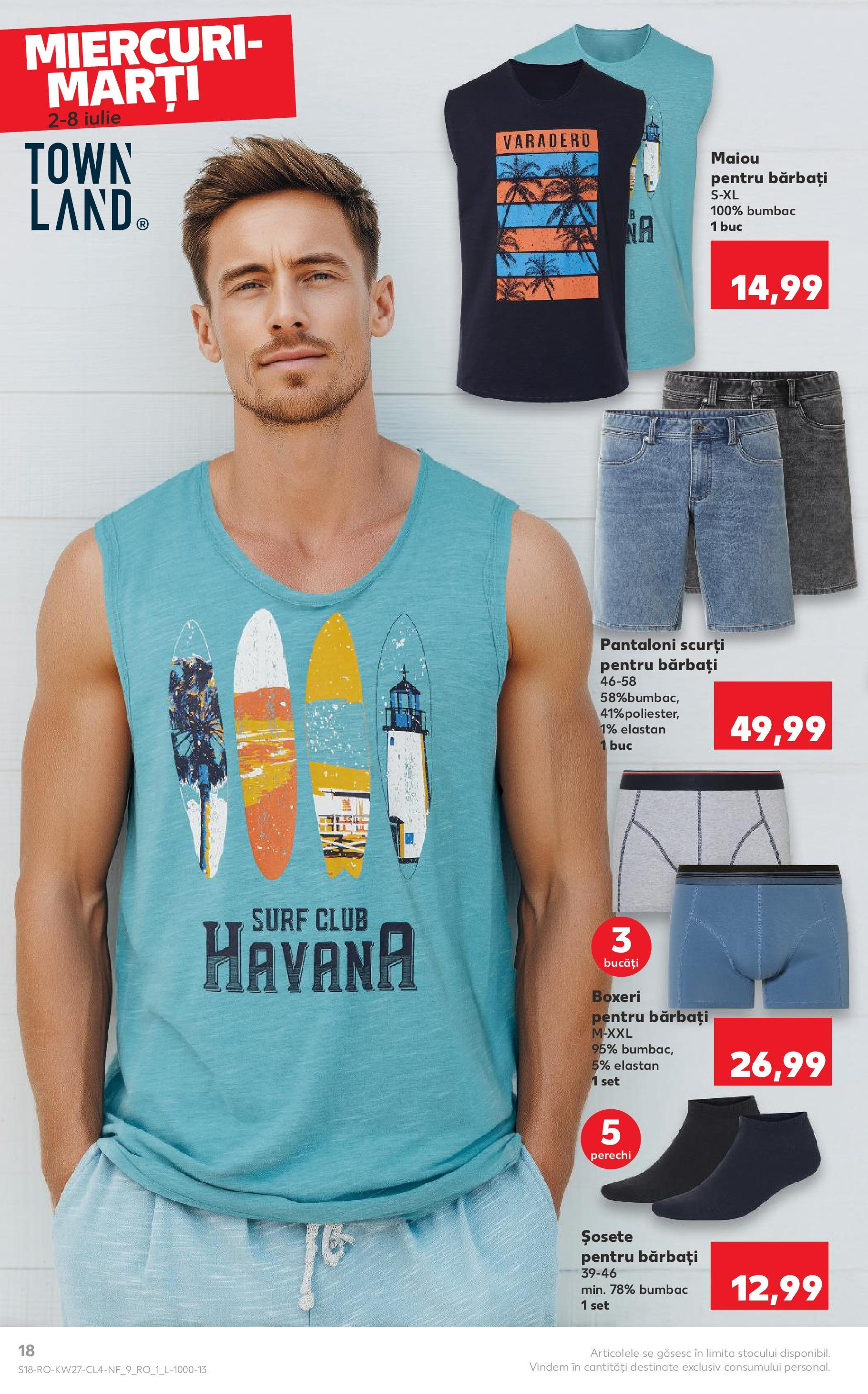 Catalog Kaufland 2 - 7 Iulie 2025 | Pagina 18 | Produse: Maiou, Pantaloni scurți, Șosete, Boxeri