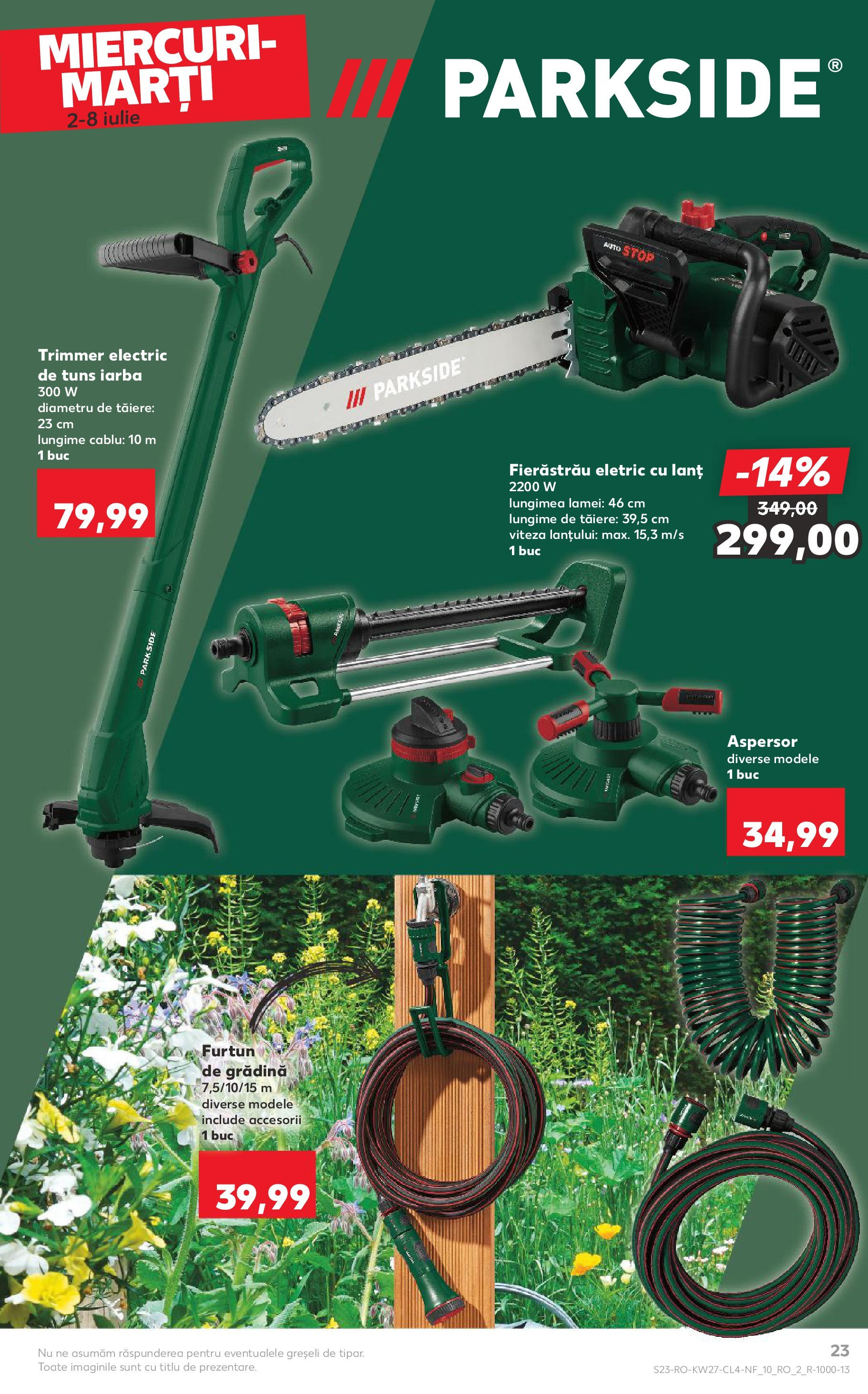 Catalog Kaufland 2 - 7 Iulie 2025 | Pagina 23 | Produse: Trimmer, Cablu