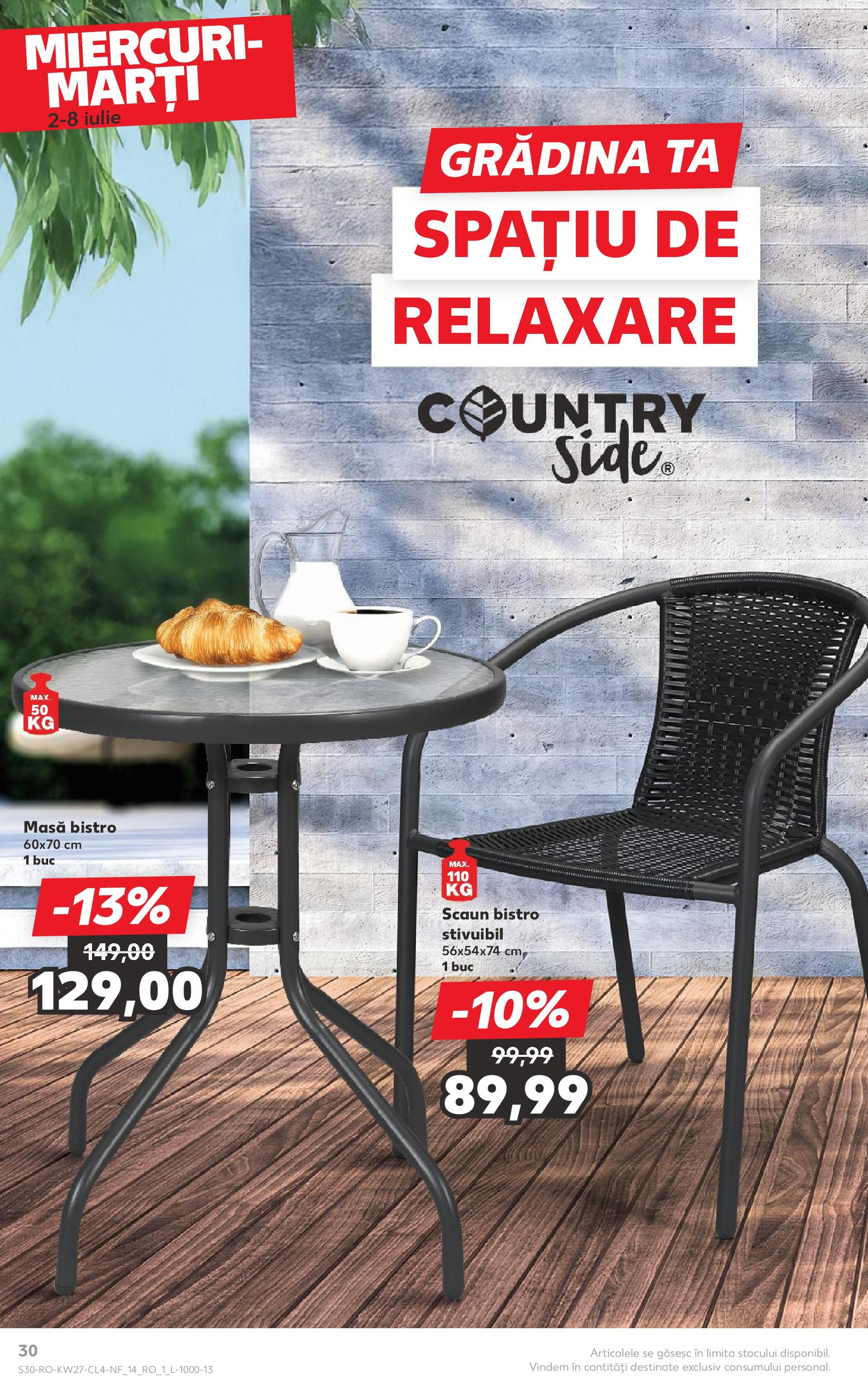 Catalog Kaufland 2 - 7 Iulie 2025 | Pagina 30 | Produse: Masă, Scaun