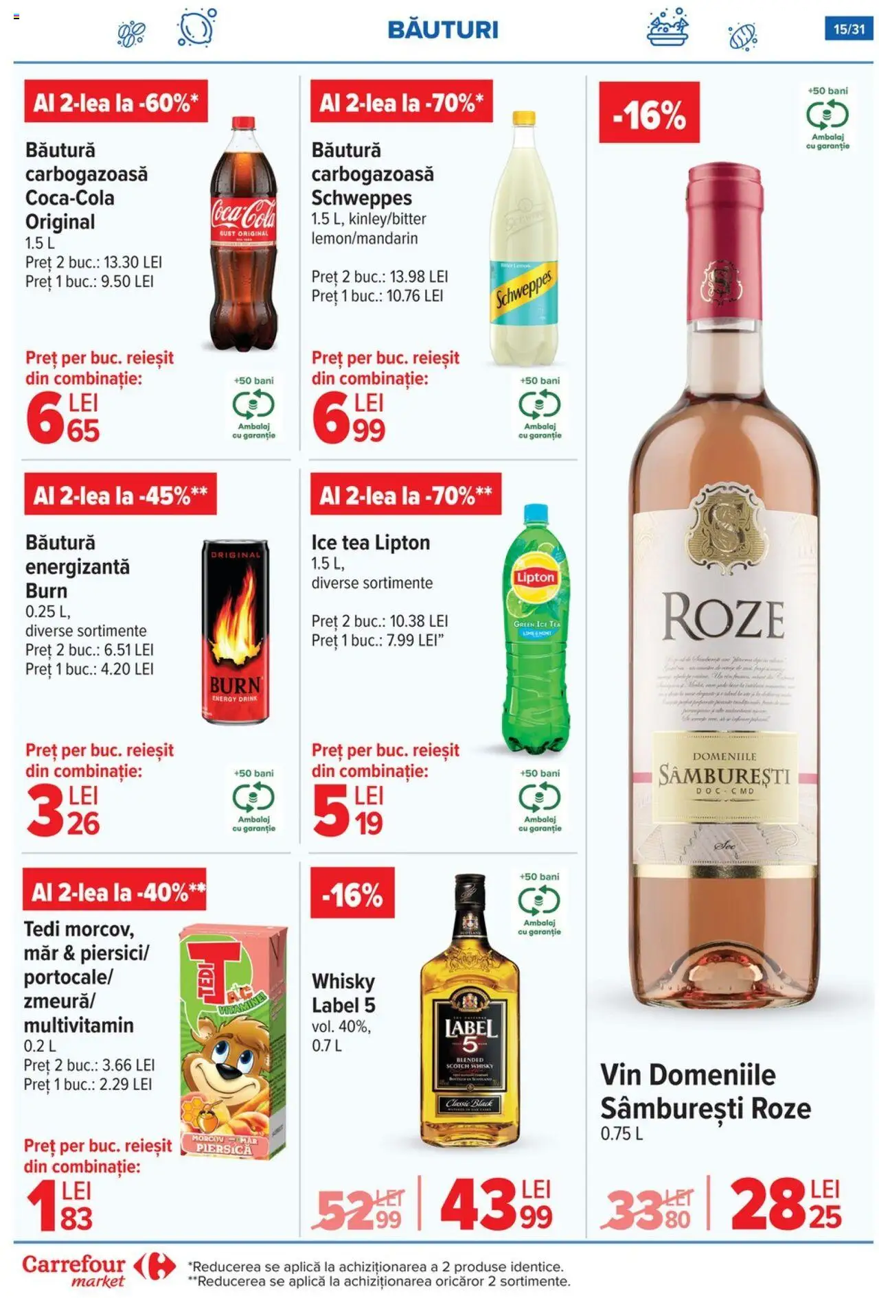 Catalog Carrefour 2 - 7 Iulie 2025 | Pagina 15 | Produse: Piersică, Matériel de Street Workout, Vin, Ice tea