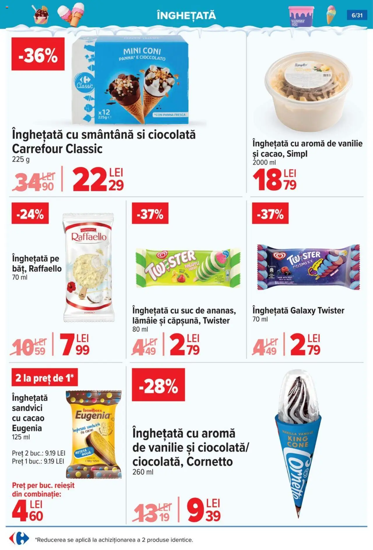 Catalog Carrefour 2 - 7 Iulie 2025 | Pagina 6 | Produse: Suc, Cacao, Înghețată, Lămâie