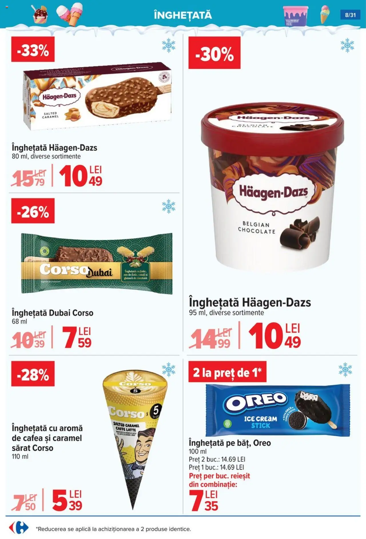 Catalog Carrefour 2 - 7 Iulie 2025 | Pagina 8 | Produse: Cafea, Ciocolată, Înghețată, Sos