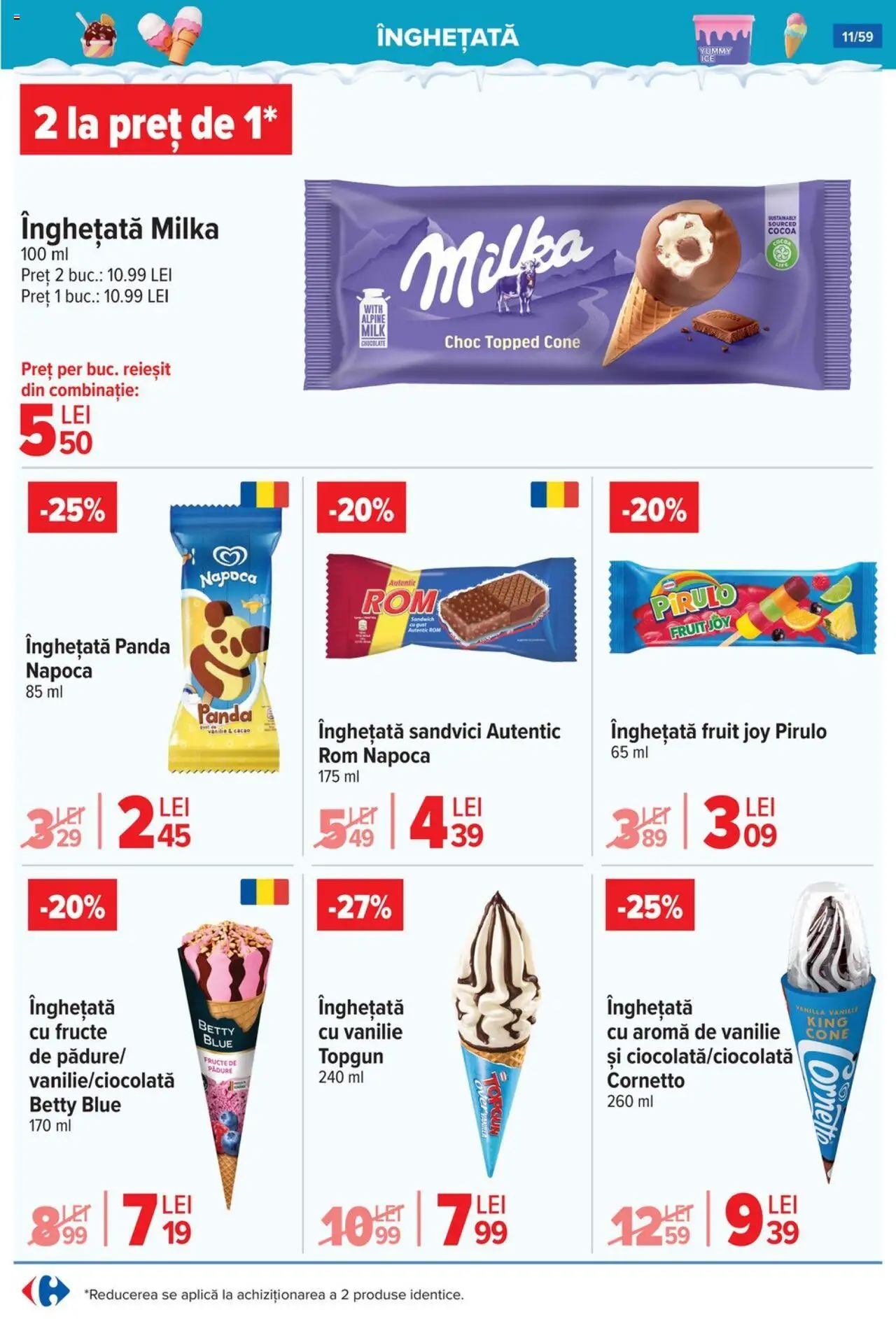 Catalog Carrefour 2 - 7 Iulie 2025 | Pagina 11 | Produse: Rom, Cacao, Înghețată, Fructe